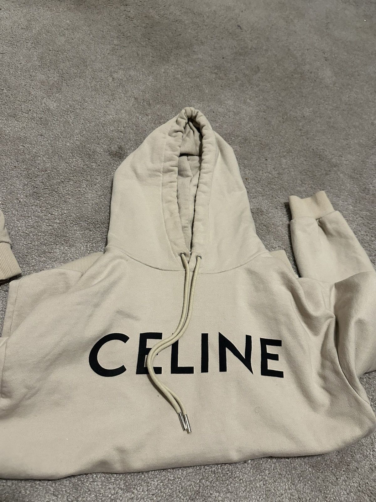 Celine Celine Loose Cotton Fleece Hoodie Size US M / EU 48-50 / 2 - 3 Thumbnail