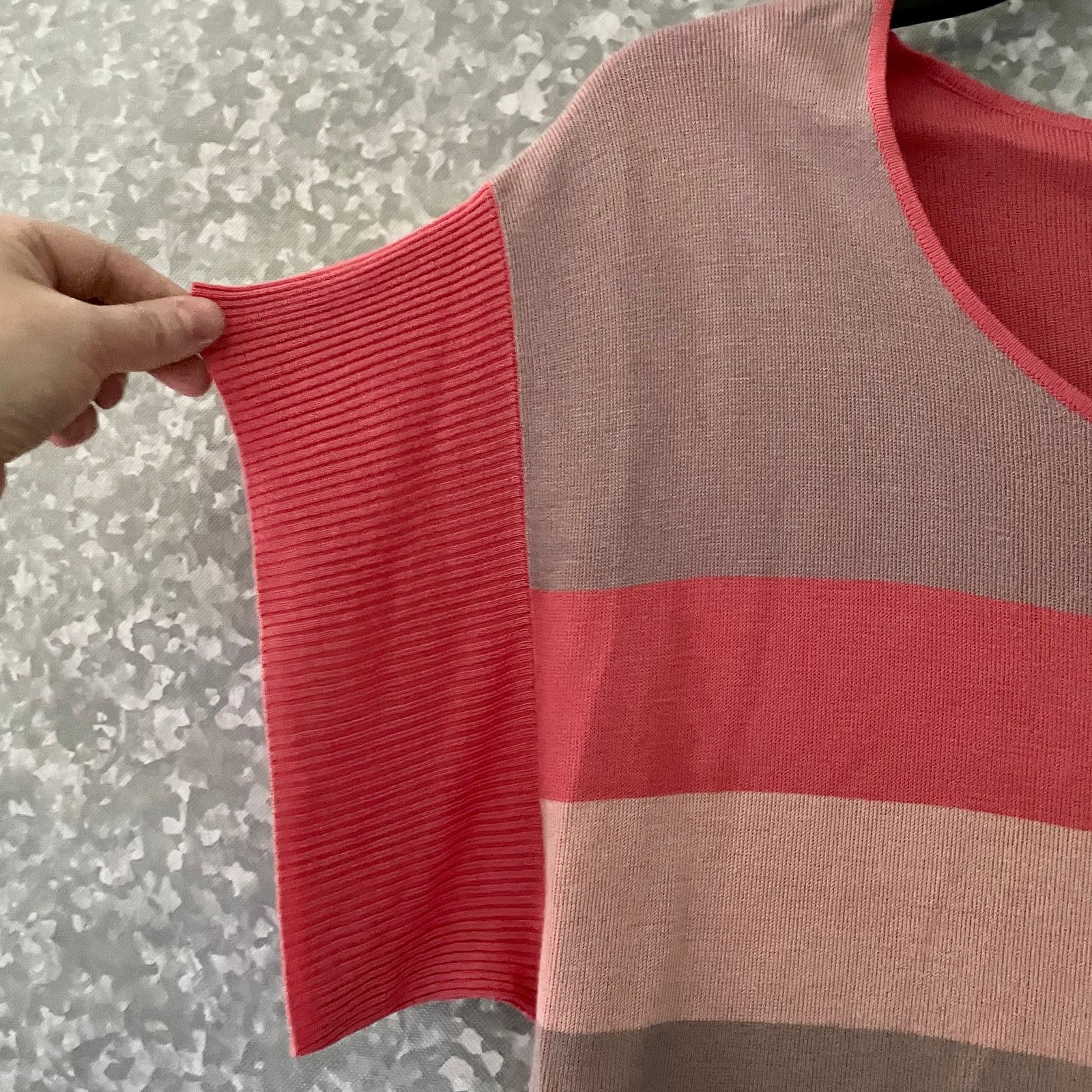 Anthropologie Moth Anthropologie Striped Short Sleeve Sweater - Size Small Size S / US 4 / IT 40 - 2 Thumbnail
