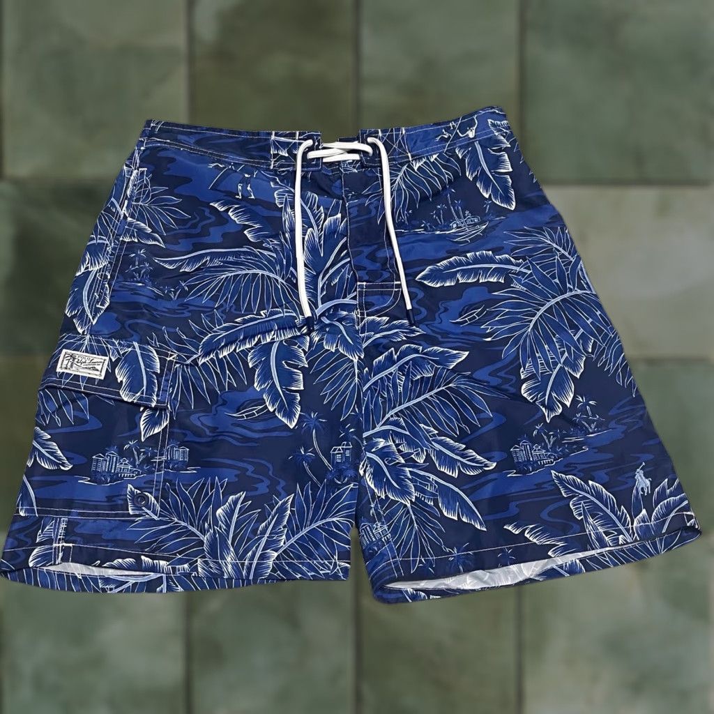 Polo Ralph Lauren Polo Ralph Lauren Kailua Tropical Print Board Shorts Men’s Size Medium Blue Size US M / EU 48-50 / 2 - 1 Thumbnail