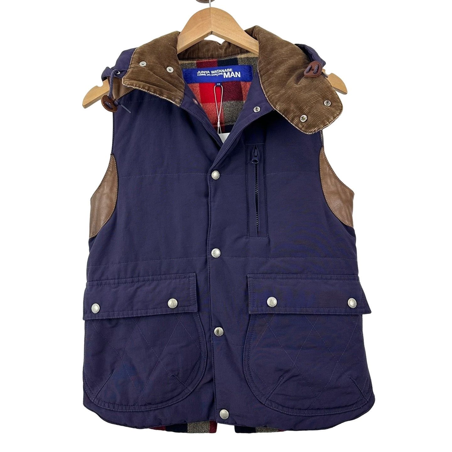 Junya Watanabe Junya Watanabe MAN Leather Trim Padded Vest XS Size US XS / EU 42 / 0 - 1 Thumbnail