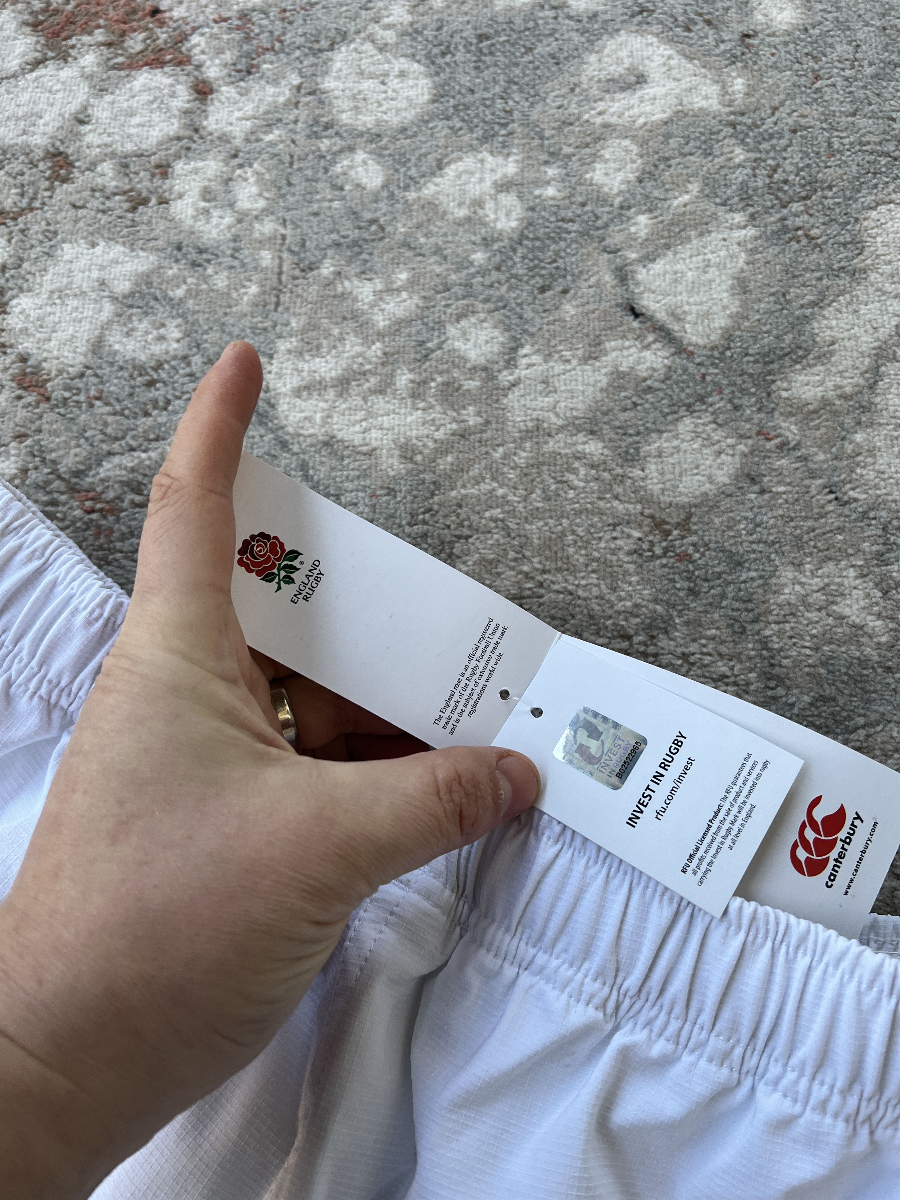 Canterbury of New Zealand Canterbury O2 England Rugby Shorts Size US 40 / EU 56 - 4 Thumbnail