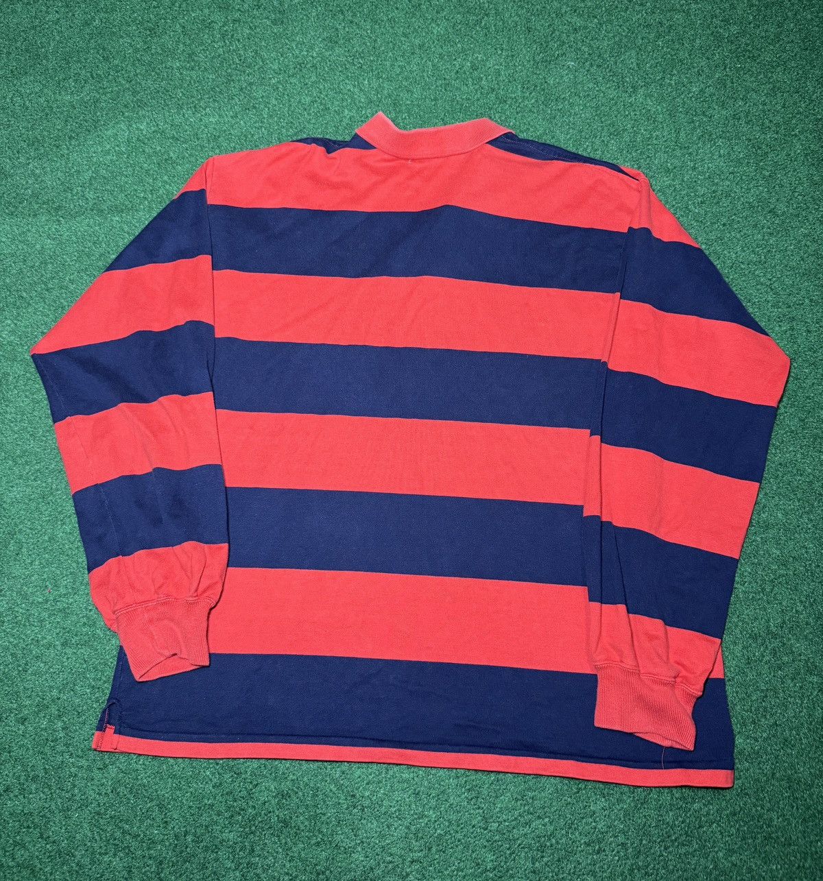 Lacoste Vintage 90s Izod Lacoste Striped Polo Long Sleeve Shirt Size US XL / EU 56 / 4 - 3 Thumbnail