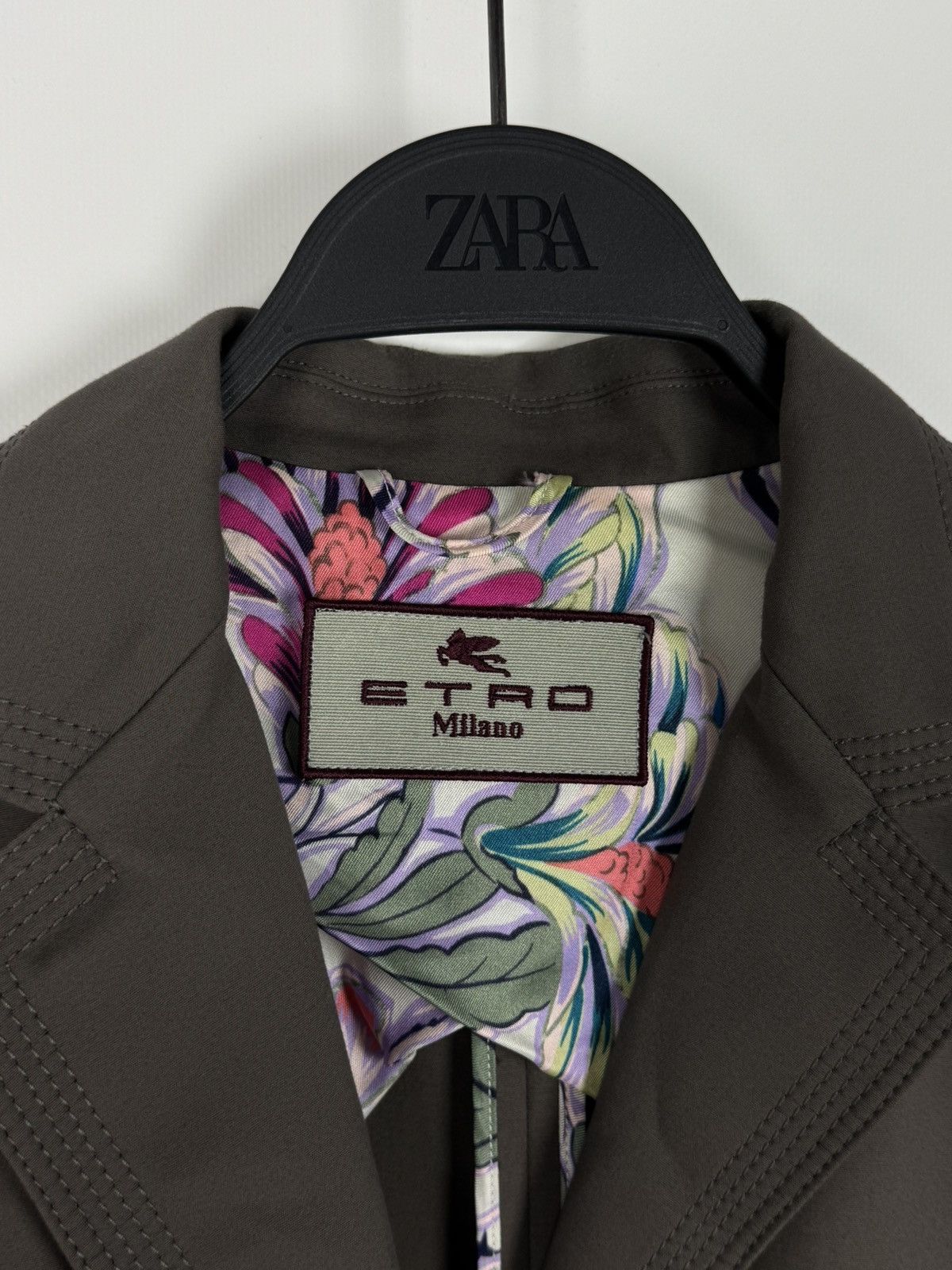 Etro Etro Milano Gray Classic Women’s Blazer Jacket Size M / US 6-8 / IT 42-44 - 4 Thumbnail