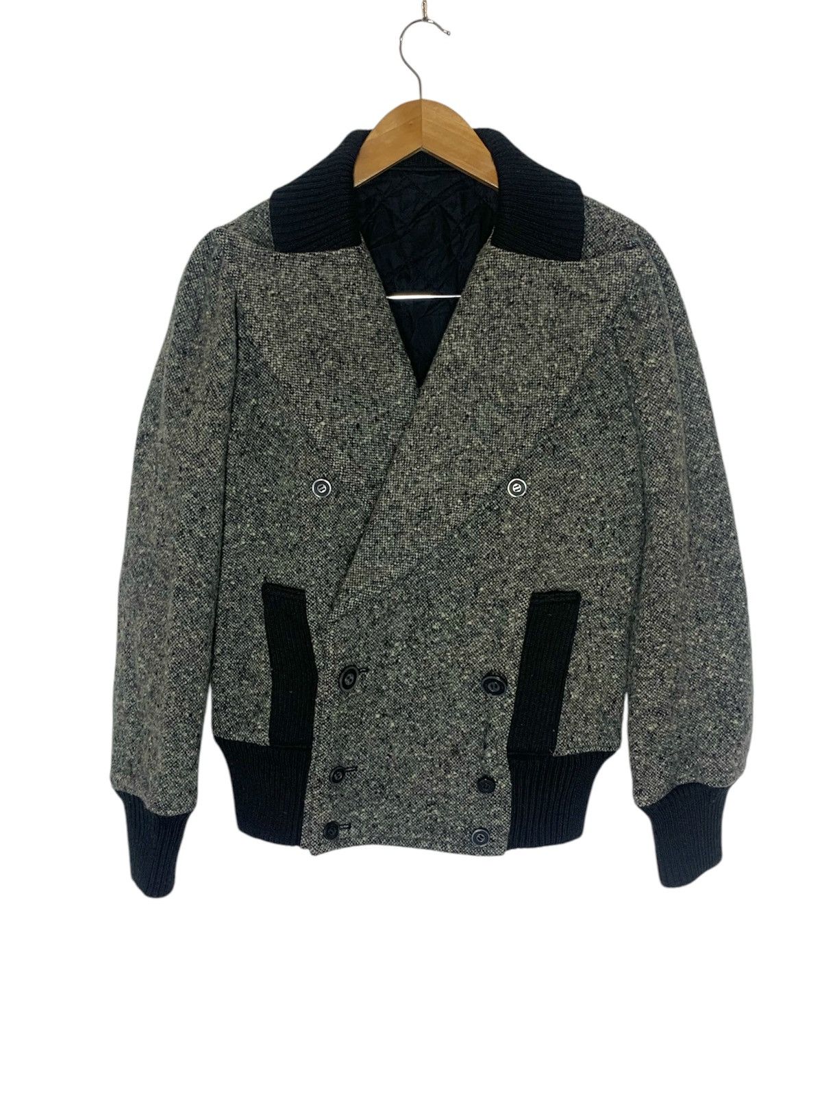 Hysteric Glamour × Japanese Brand Hysteric Glamour Tweed Double Breast Quilted Jacket Size US S / EU 44-46 / 1 - 1 Thumbnail
