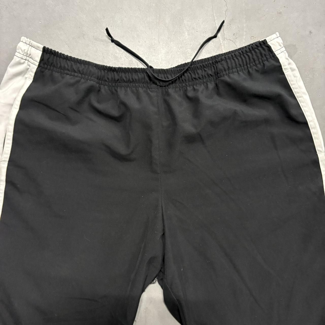 Nike × Vintage Crazy Vintage Y2K/2000s Baggy Nike Black Striped Trackpants! Size US 38 / EU 54 - 3 Thumbnail