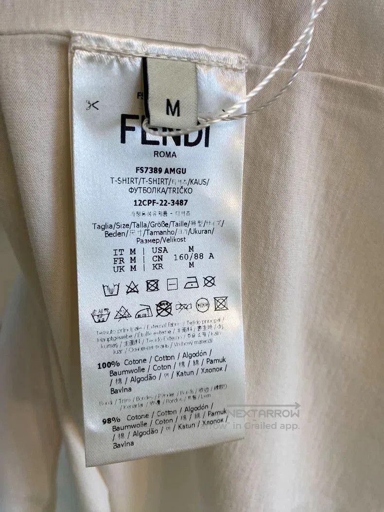 Fendi Fendi Roma Logo Short Sleeve T. Size US M / EU 48-50 / 2 - 4 Thumbnail