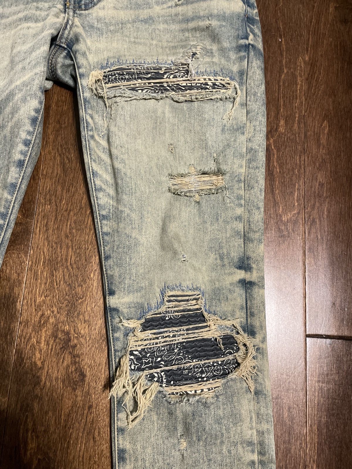 Amiri Original Amiri Mx1 Blue Bandana Size US 30 / EU 46 - 2 Thumbnail