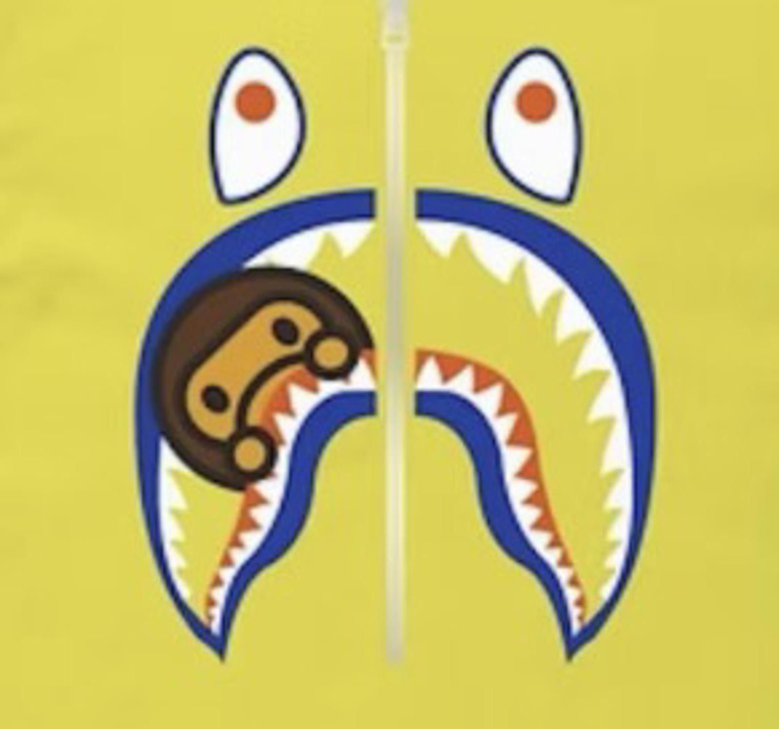 Bape BAPE x Baby Milo Shark Colors Tee Yellow 3XL A Bathing Ape Size US XXL / EU 58 / 5 - 5 Thumbnail
