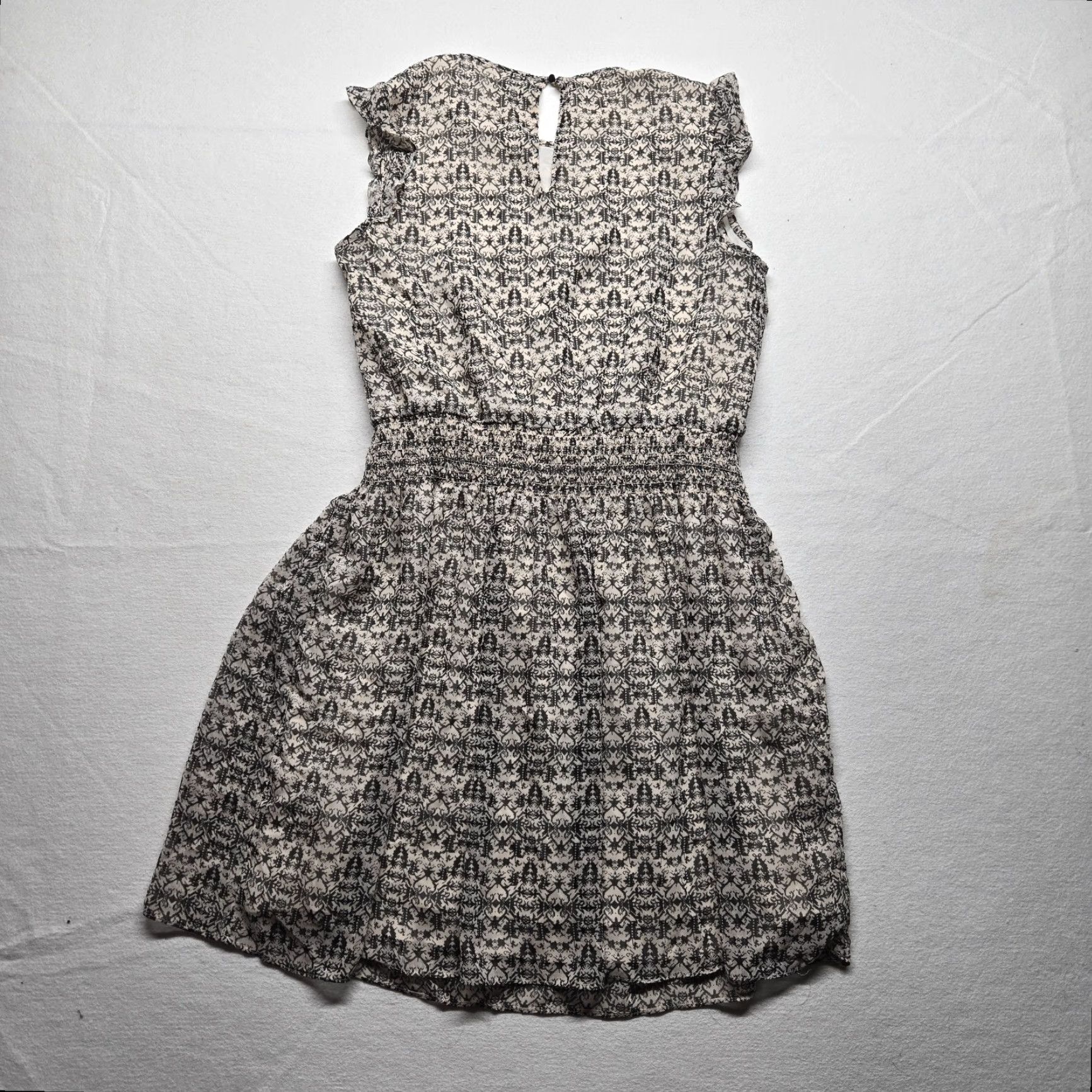 Mossimo Mossimo Dress Adult Women's Brown White Sleeveless Button Size L Large Size L / US 10 / IT 46 - 8 Thumbnail