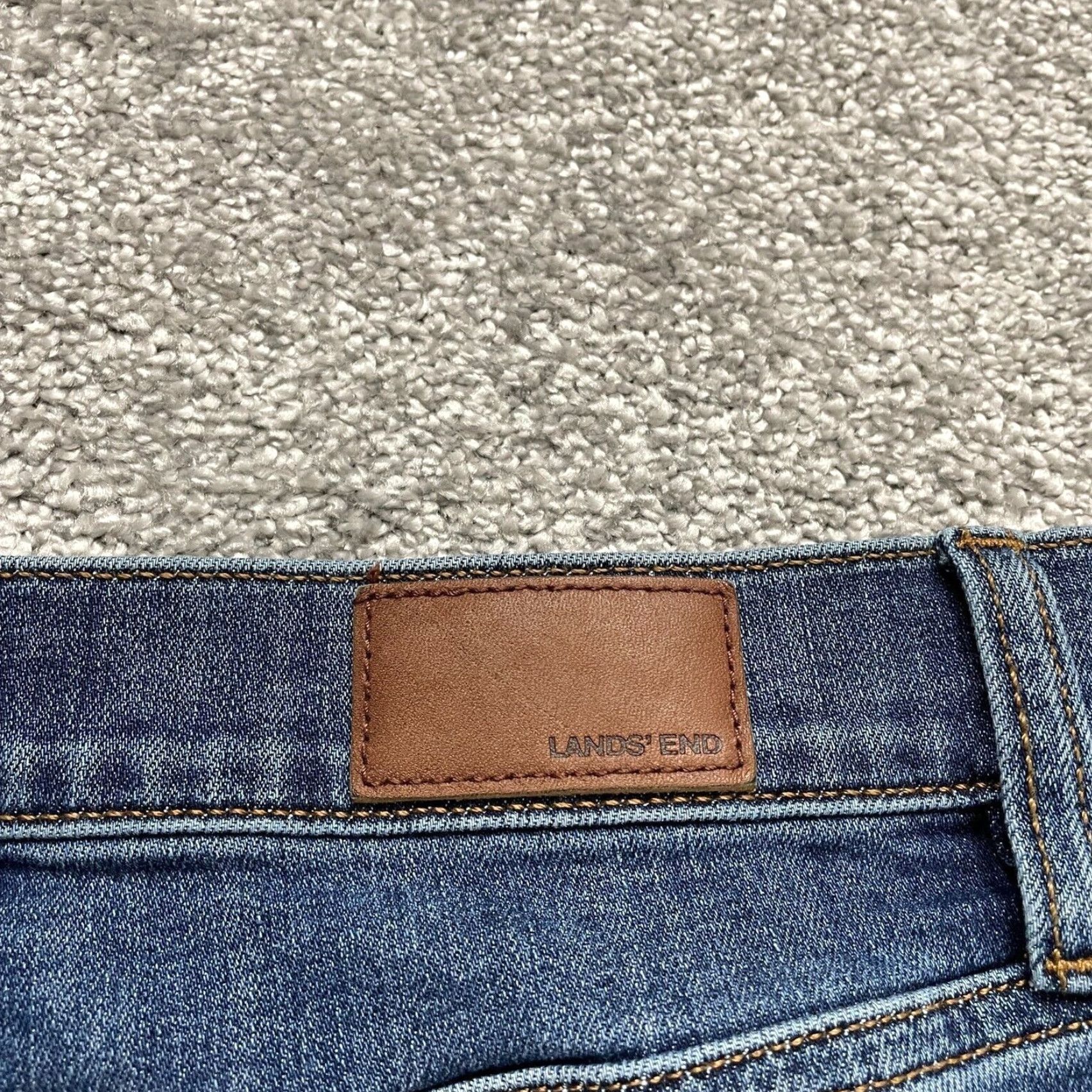 Lands' End Lands' End Denim Jeans Womens 10 Blue Straight Leg High Rise 31x25 Jeans Womens Regular 5-Pocket Design Size 32" / US 10 / IT 46 - 4 Thumbnail