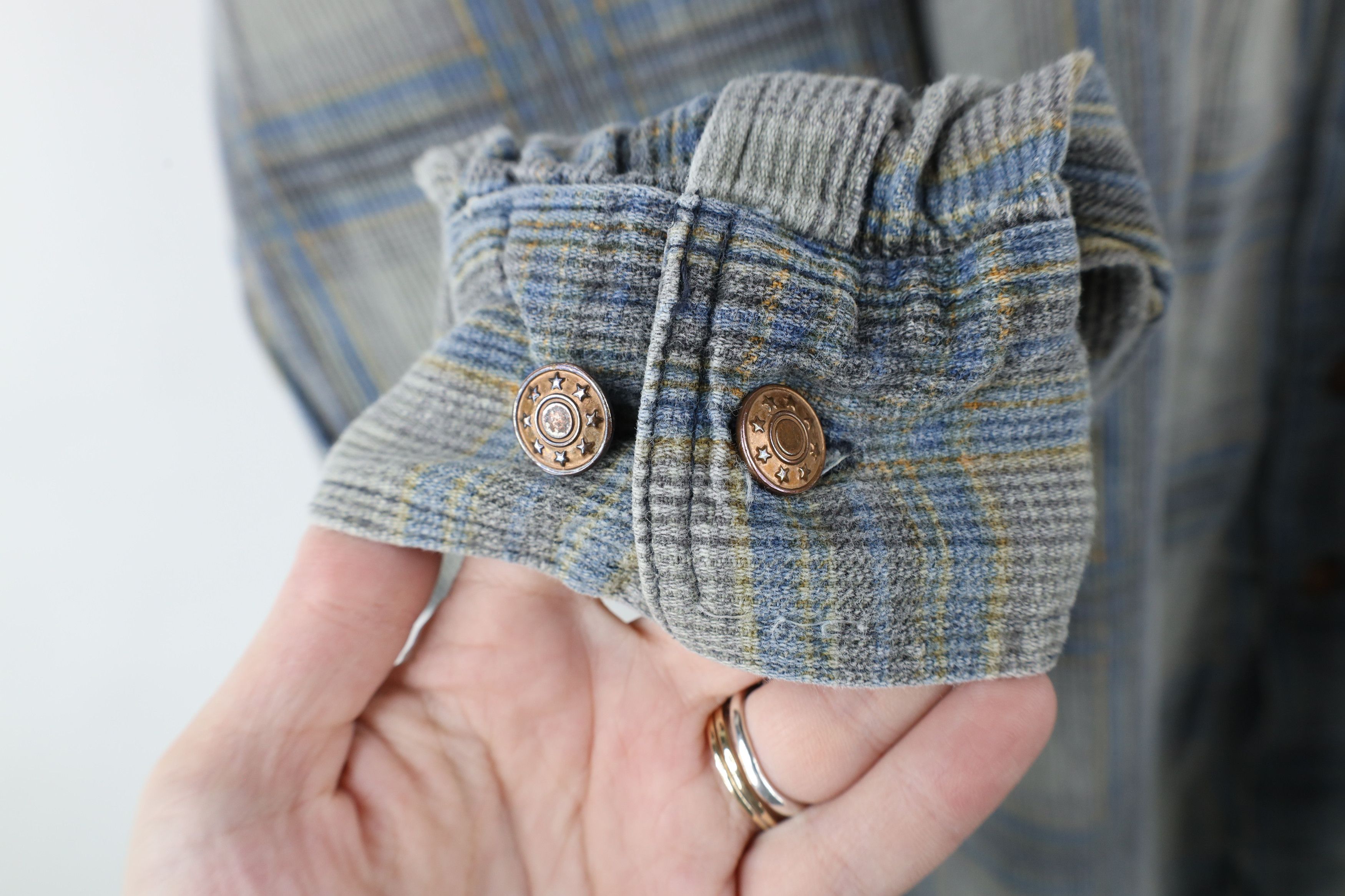 Vintage Vintage 90s Streetwear Collared Button Shirt Plaid Cotton Size US XL / EU 56 / 4 - 7 Thumbnail