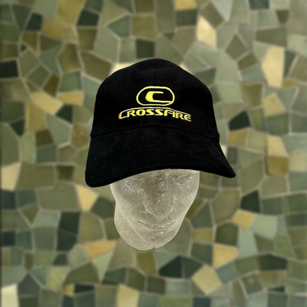 Vintage Imprint City Baseball Hat Black Crossfire Embroidered Adjustable Cap Mens 90s Outdoor Sports Size ONE SIZE - 1 Thumbnail