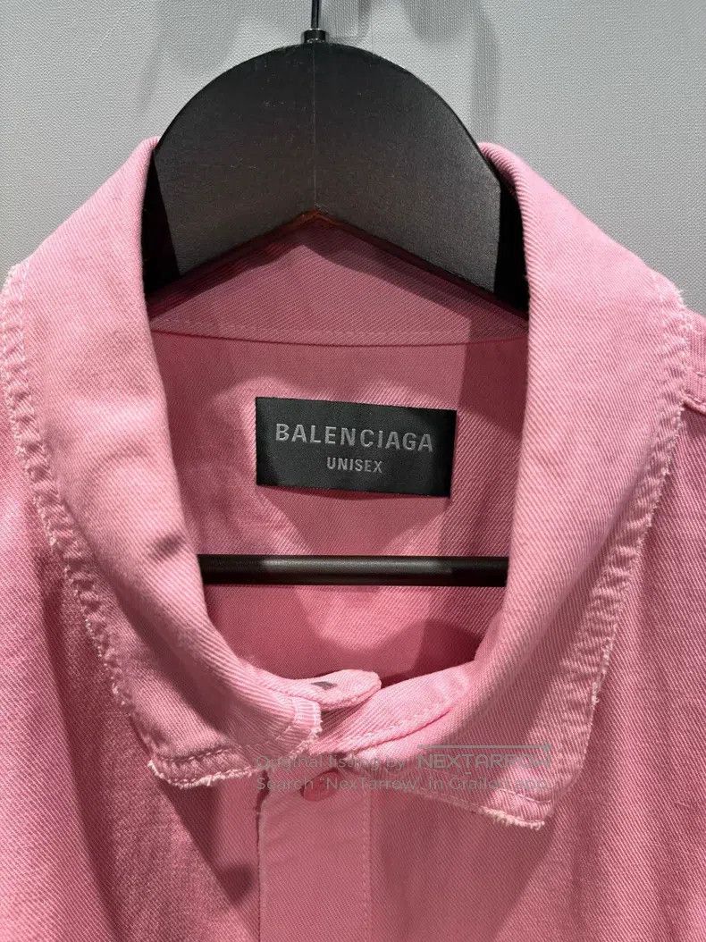 Balenciaga Balenciaga Logo embroidery pointed collar long-sleeve shir Size US M / EU 48-50 / 2 - 3 Thumbnail