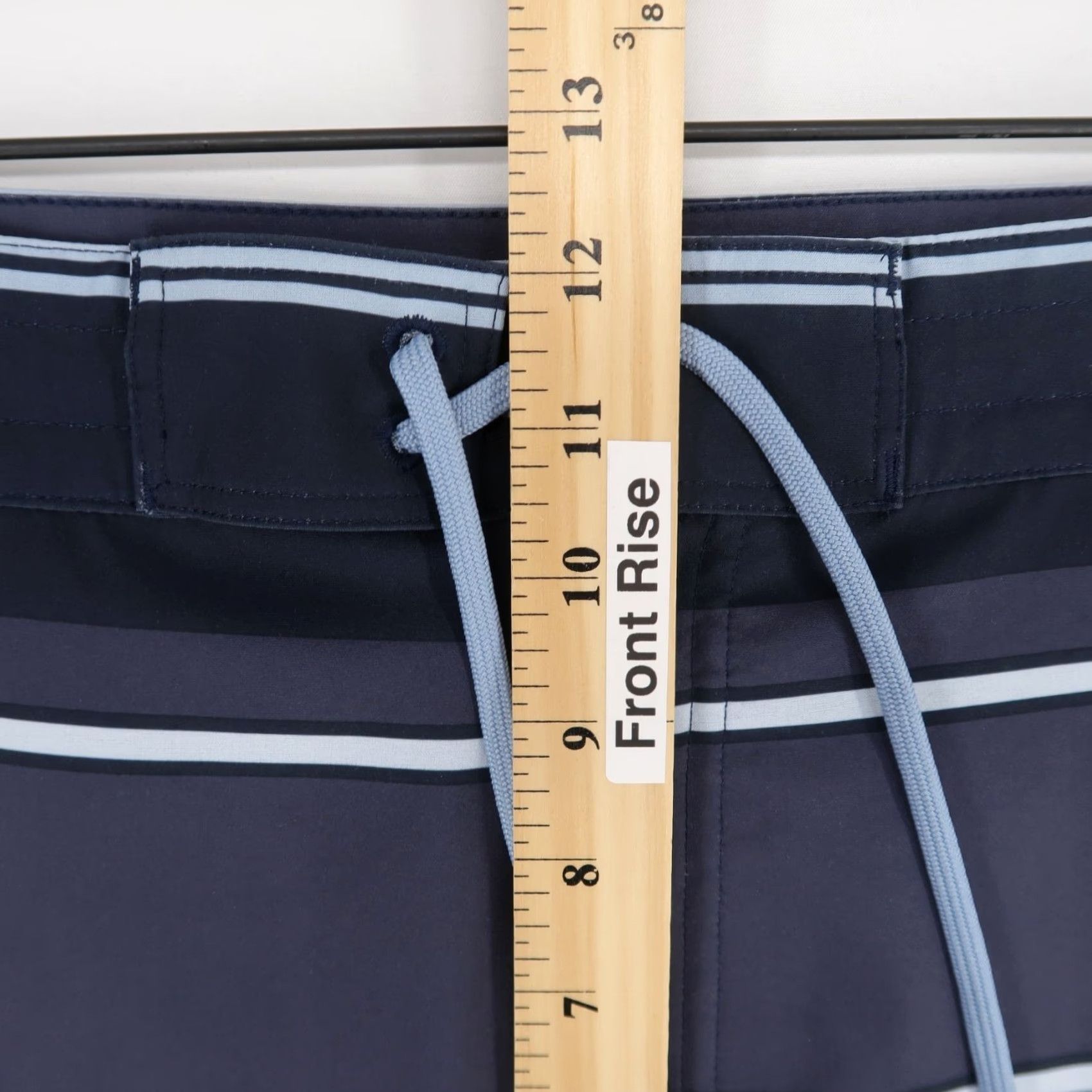 Vintage Simms Board Shorts Mens 38 Blue Striped Quick Dry Pockets Drawstring Size US 38 / EU 54 - 4 Thumbnail