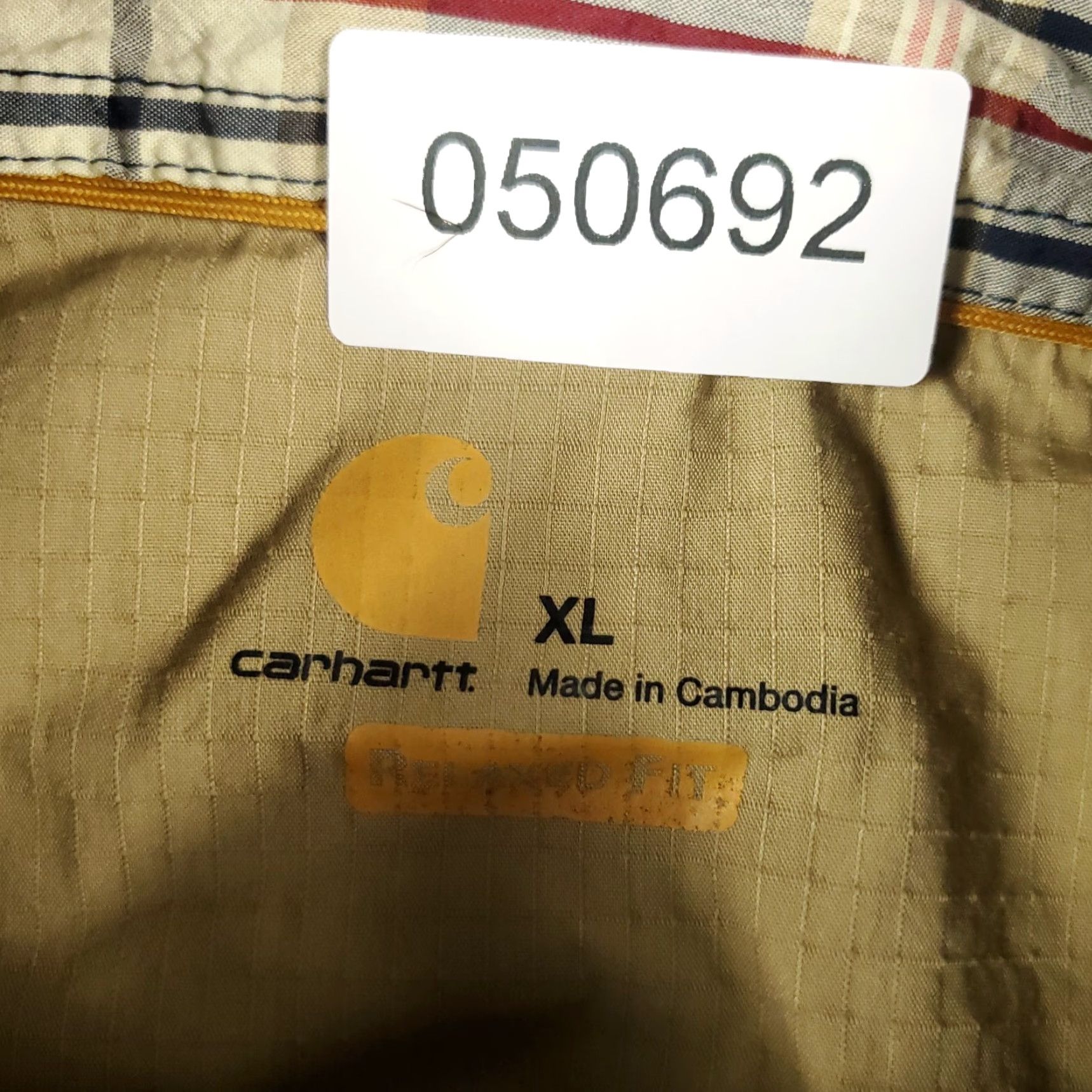 Carhartt Carhartt Shirt Mens XL Blue Plaid Button-Up Long Sleeve Casual Workwear Size US XL / EU 56 / 4 - 6 Thumbnail