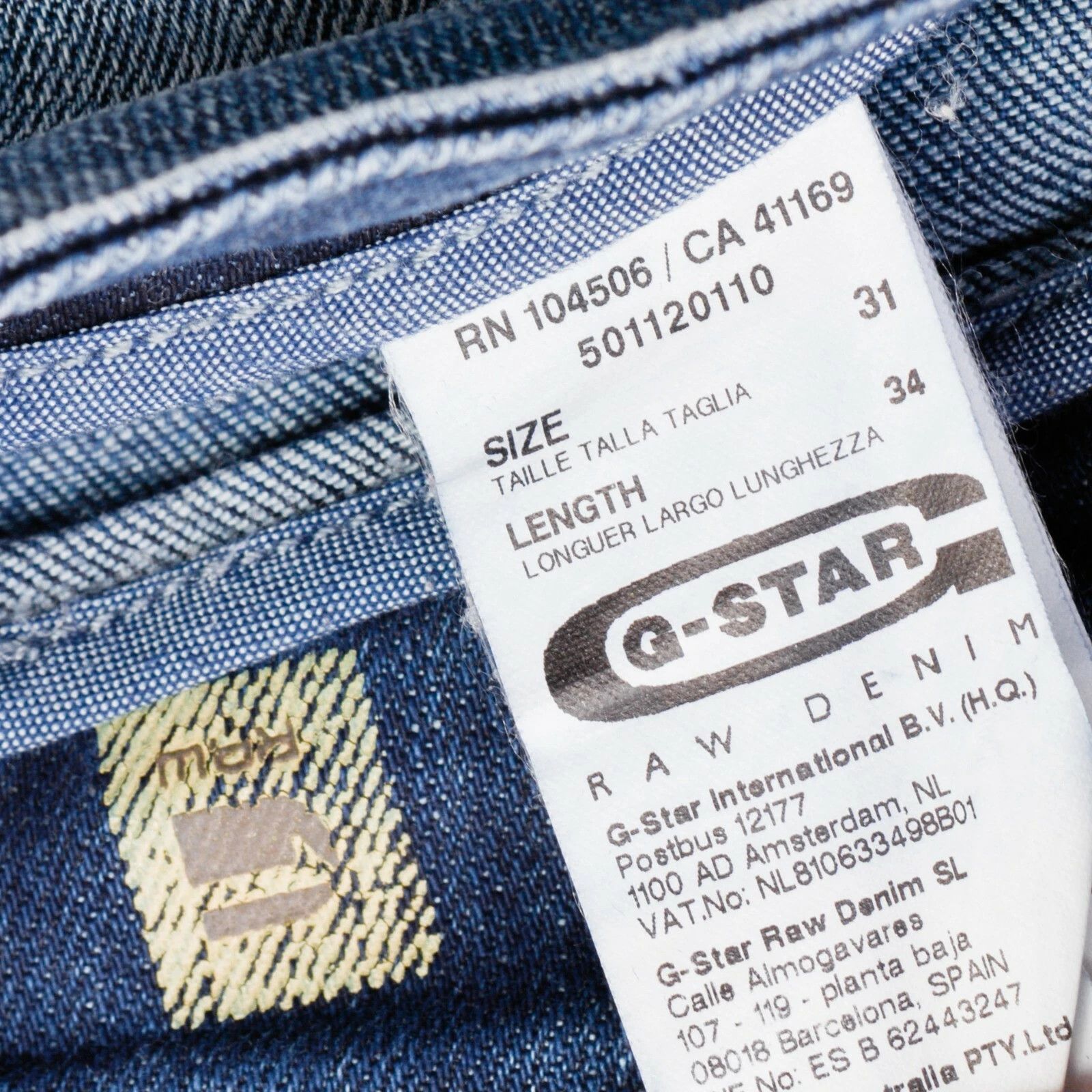G-Star COLT Skinny Women's Denim Jeans W31 L34 Pants Slim Trousers Size 31" - 5 Thumbnail