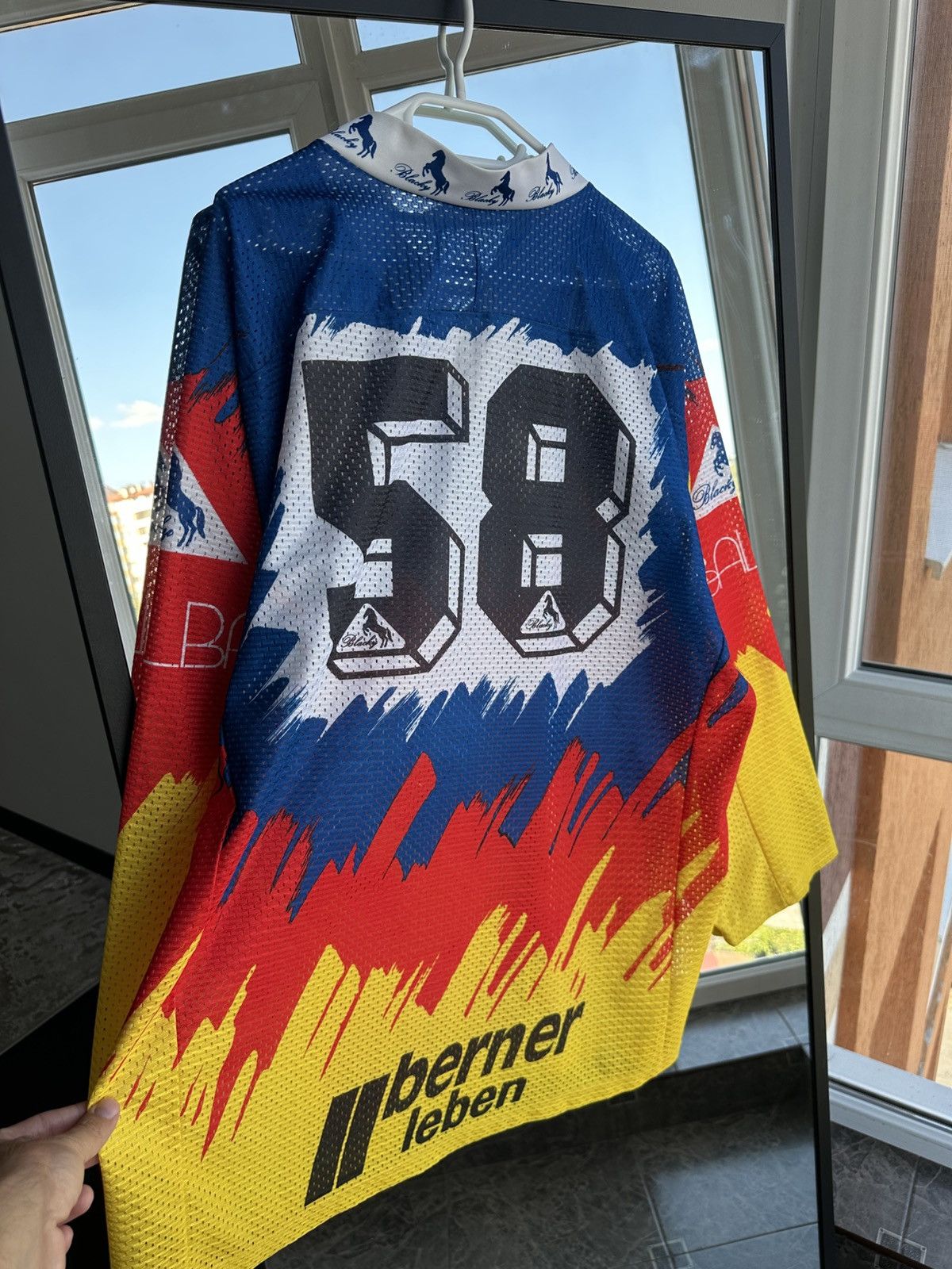 Vintage Vintage 90s Blacky Switzerland Motocross Jersey #58 Size US XL / EU 56 / 4 - 11 Thumbnail