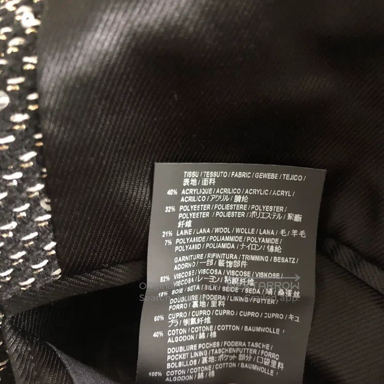 Saint Laurent Paris Saint Laurent Paris Water Droplet and Sequin Embroidered C Size US S / EU 44-46 / 1 - 7 Thumbnail
