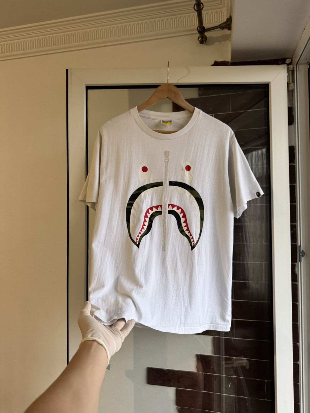 Bape Bape Shark logo tshirt Size US L / EU 52-54 / 3 - 5 Thumbnail