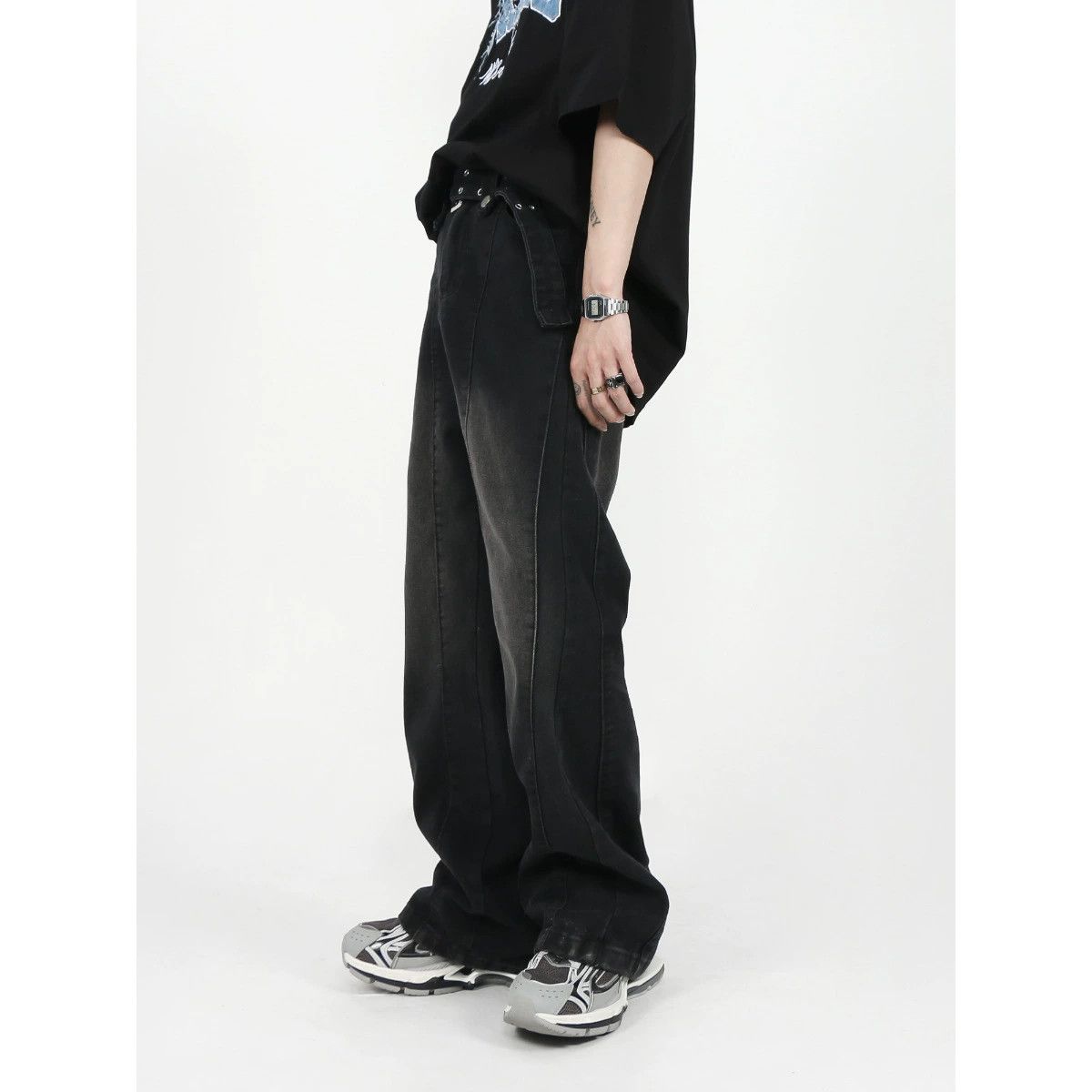 Jean American high street men's straight retro jeans Size US 32 / EU 48 - 3 Thumbnail
