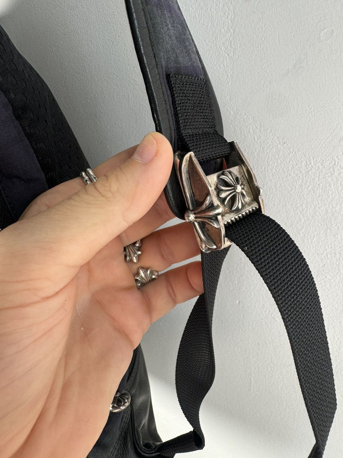 Chrome Hearts ULTIMATE GRAIL🏁EARLY 2000'S PLAID CROSS PATCH MOTO BACKPACK Size ONE SIZE - 8 Thumbnail