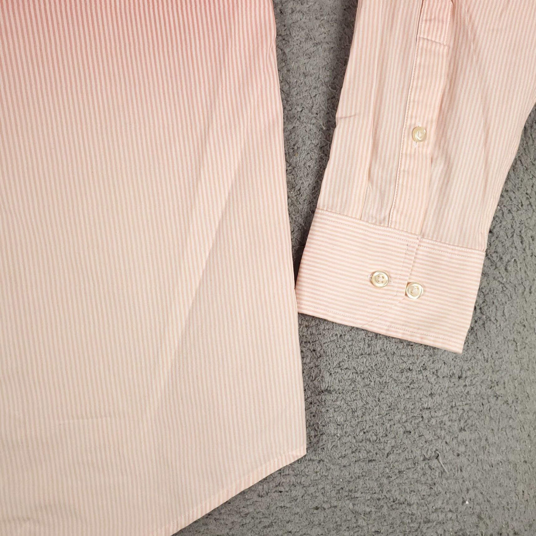 Tommy Bahama Tommy Bahama Shirt Mens Large Pink Striped Cotton Button-Up Long Sleeve Shirt Size US L / EU 52-54 / 3 - 4 Thumbnail