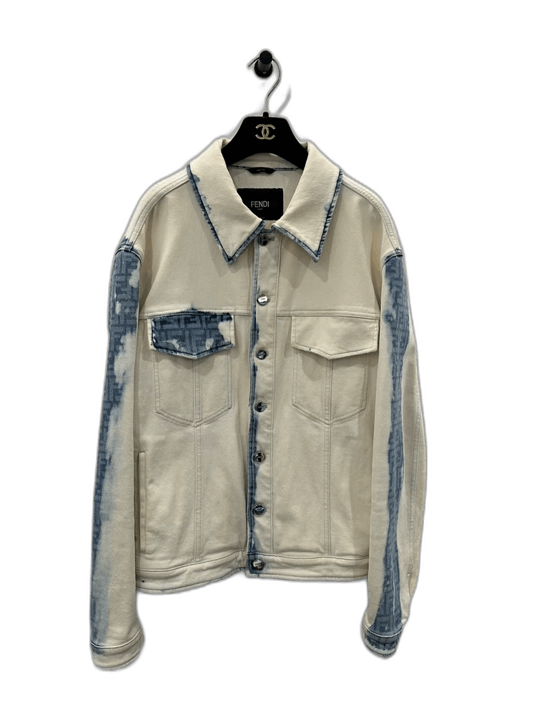 Fendi Fendi Ombre Monogram Denim Jacket for Men Size US XL / EU 56 / 4 - 1 Thumbnail