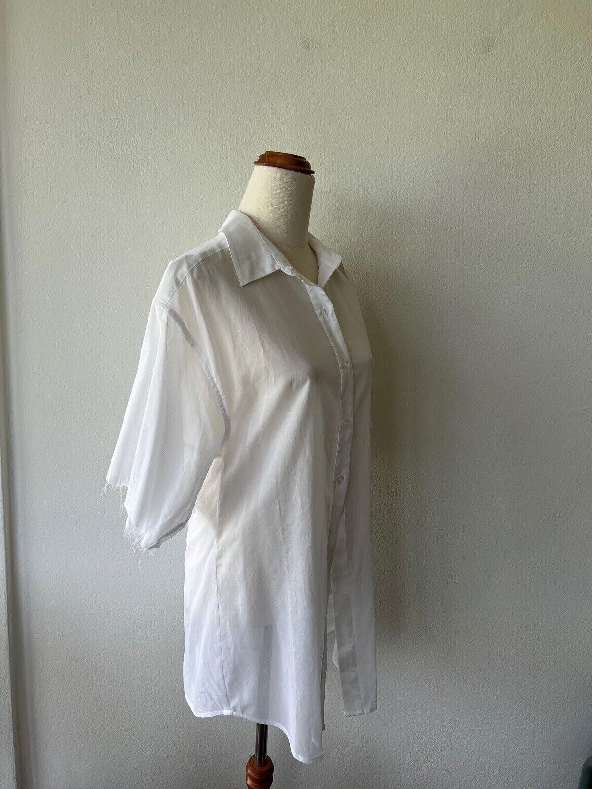 Ksubi new Ksubi womens tee t shirt top small s white sheer raw Size S / US 4 / IT 40 - 8 Thumbnail