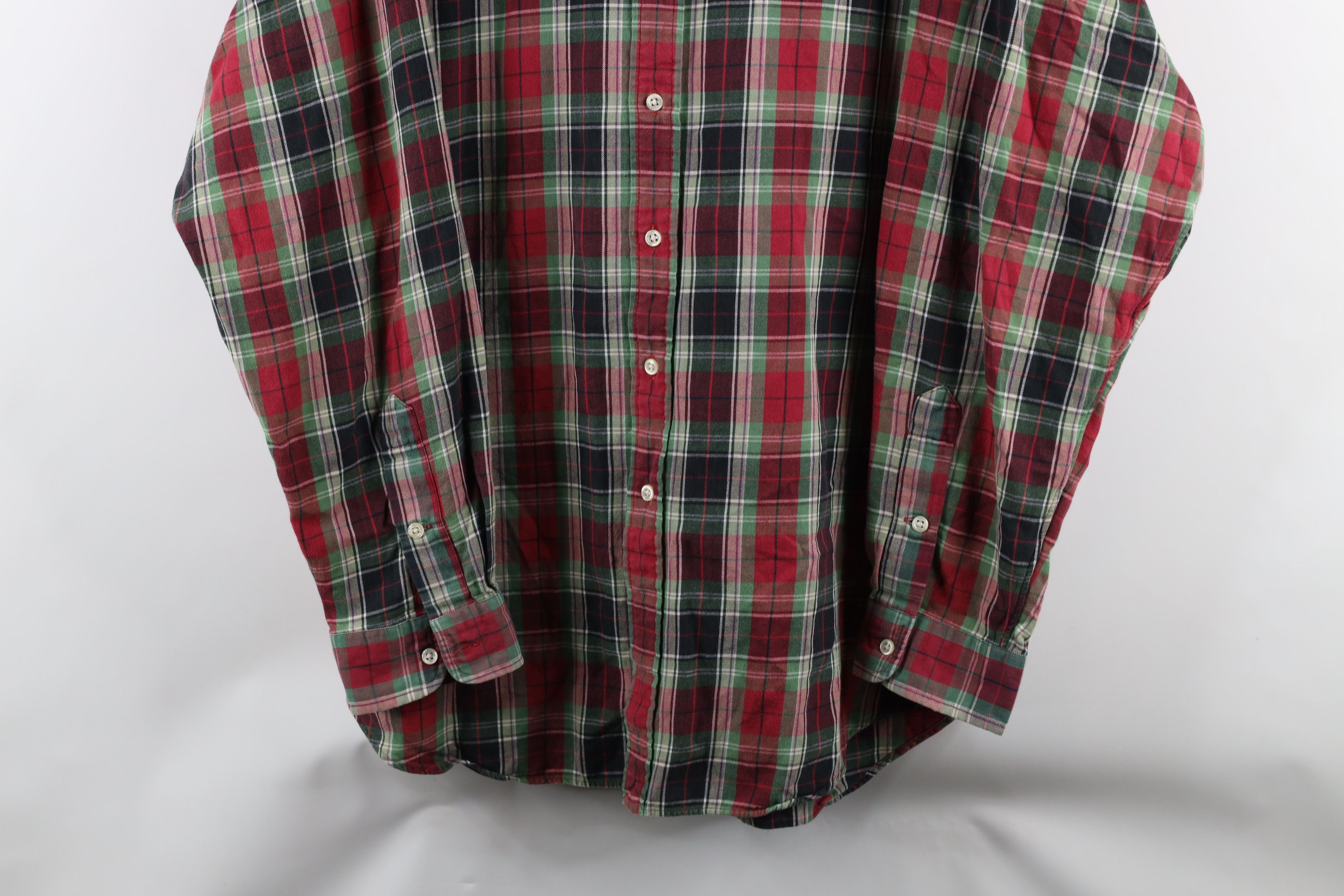 Ralph Lauren × Vintage Vintage 90s Ralph Lauren Collared Button Down Shirt Plaid Size US XL / EU 56 / 4 - 3 Thumbnail