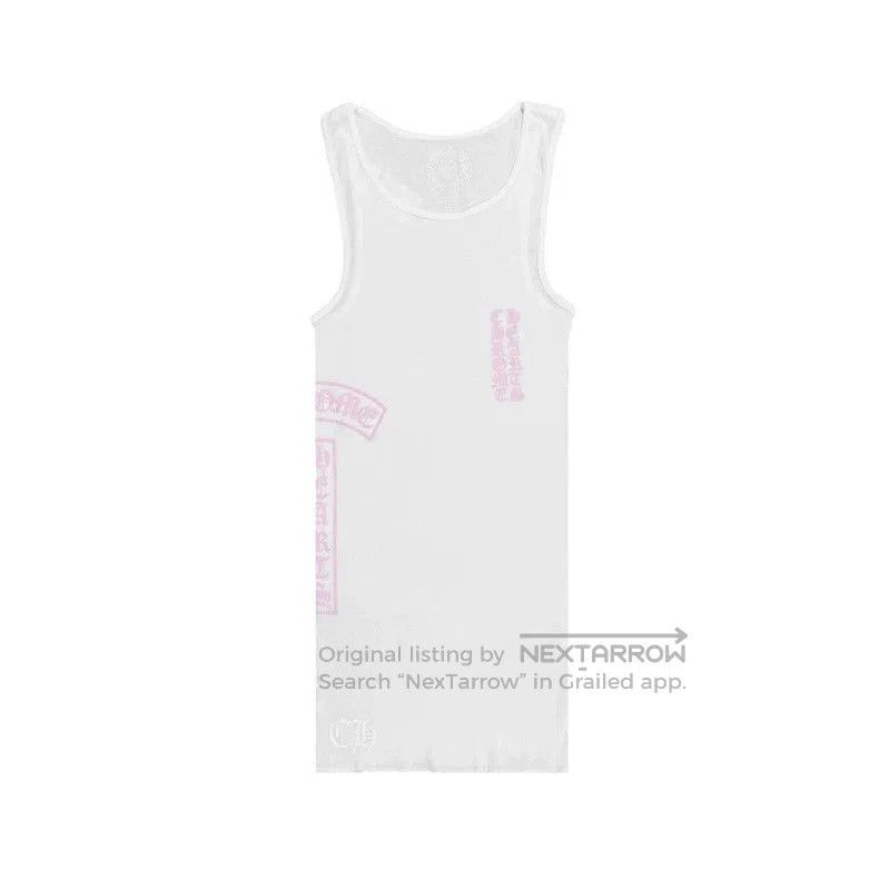 Chrome Hearts CHROME HEARTS Size M White powder T-Bar vest Size M / US 6-8 / IT 42-44 - 1 Thumbnail