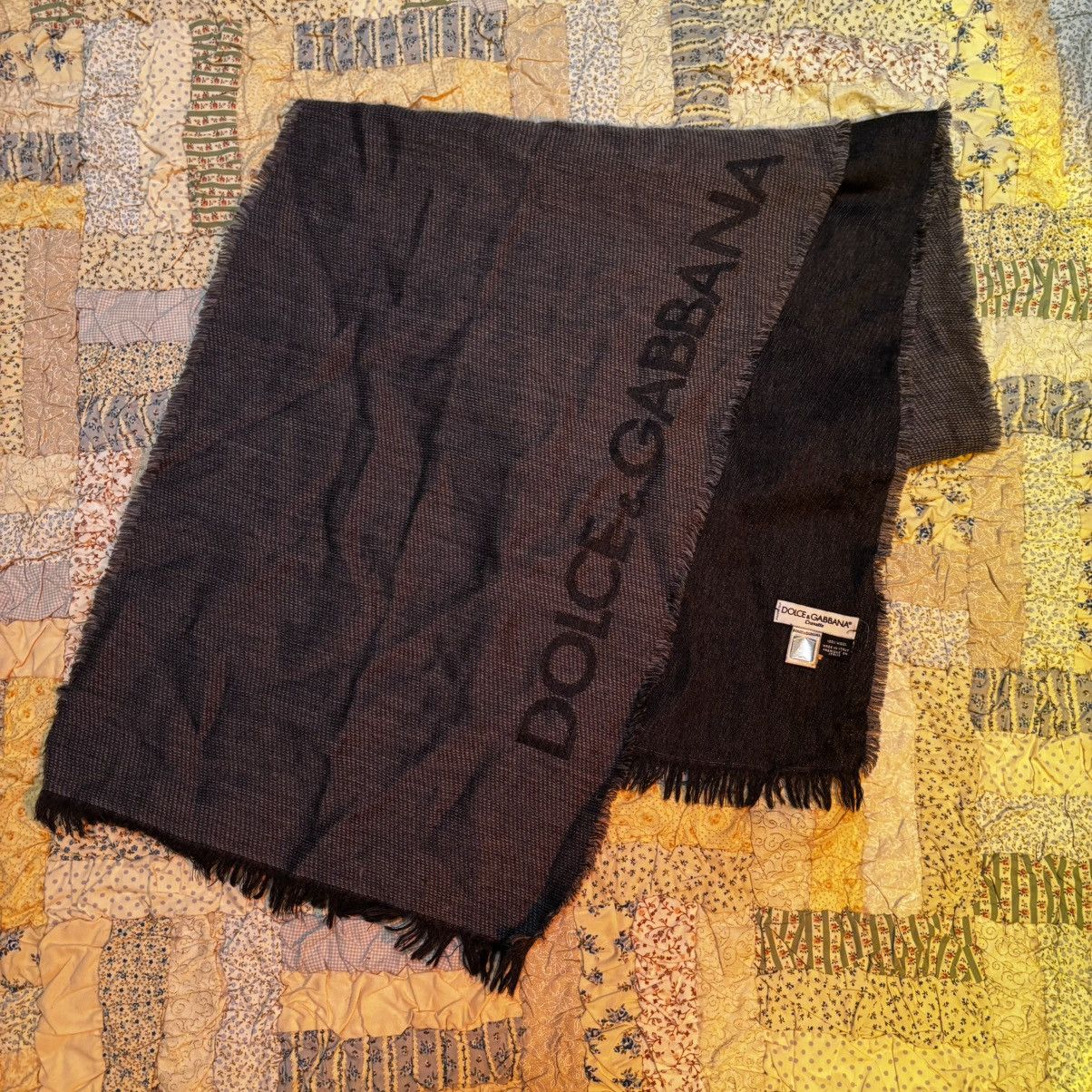Dolce & Gabbana vintage mens dolce & gabbana wool scarf Size ONE SIZE - 1 Thumbnail