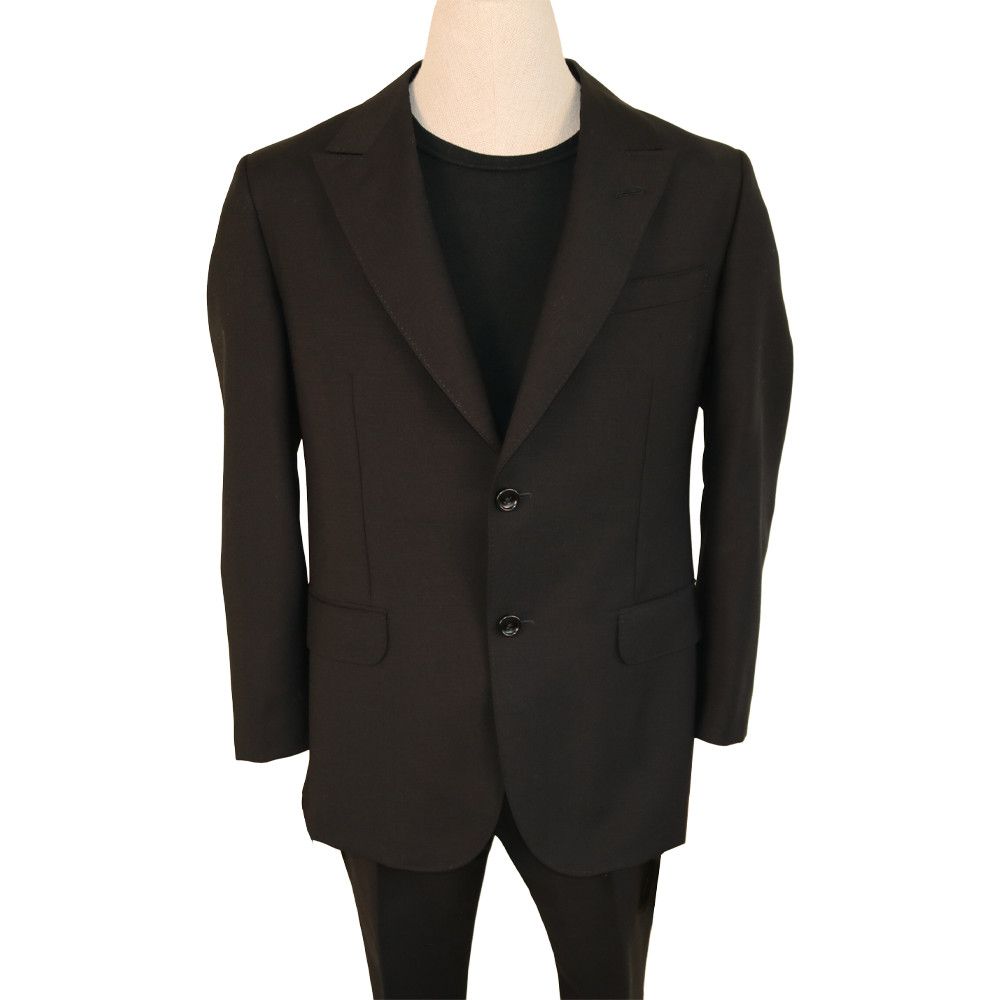 Gucci Gucci Black Wool Suit with Loved Dragon Back Embroidery Size 48R - 5 Thumbnail