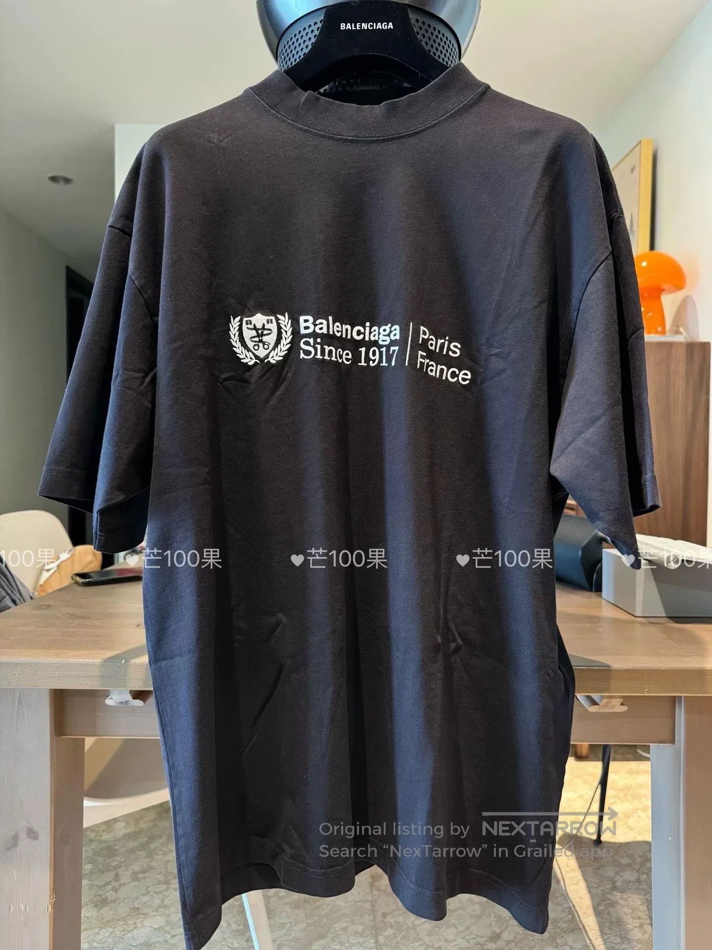 Balenciaga Balenciaga Black College 1917 t-shirt | Grailed