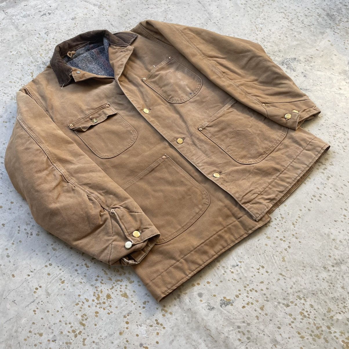 Carhartt Vintage 70s brown Carhartt chore jacket Size US XL / EU 56 / 4 - 2 Thumbnail
