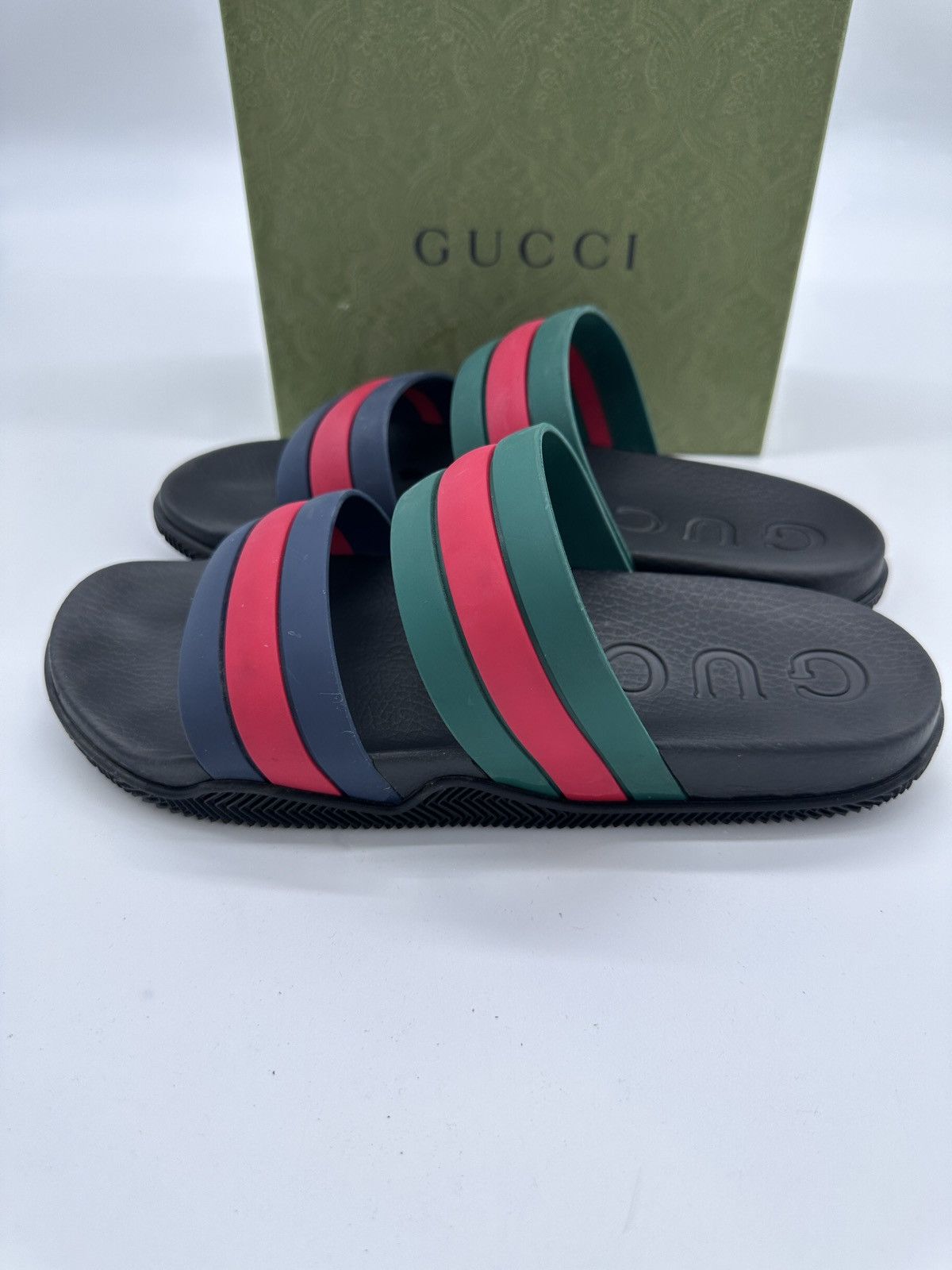 Gucci Gucci Agrado GRG Rubber Slide 'Black' Size 11 Size US 12 / EU 45 - 5 Thumbnail