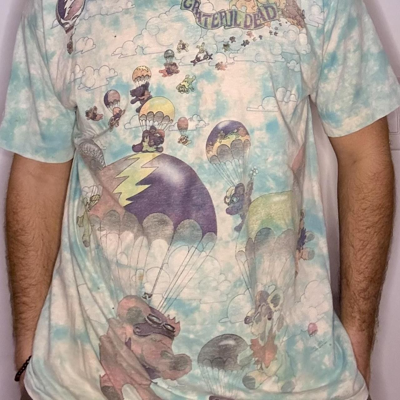 Grateful Dead × Liquid Blue Vintage Grateful Dead Shirt Skydiving Parachuting Bears 1993 Size US XL / EU 56 / 4 - 1 Thumbnail