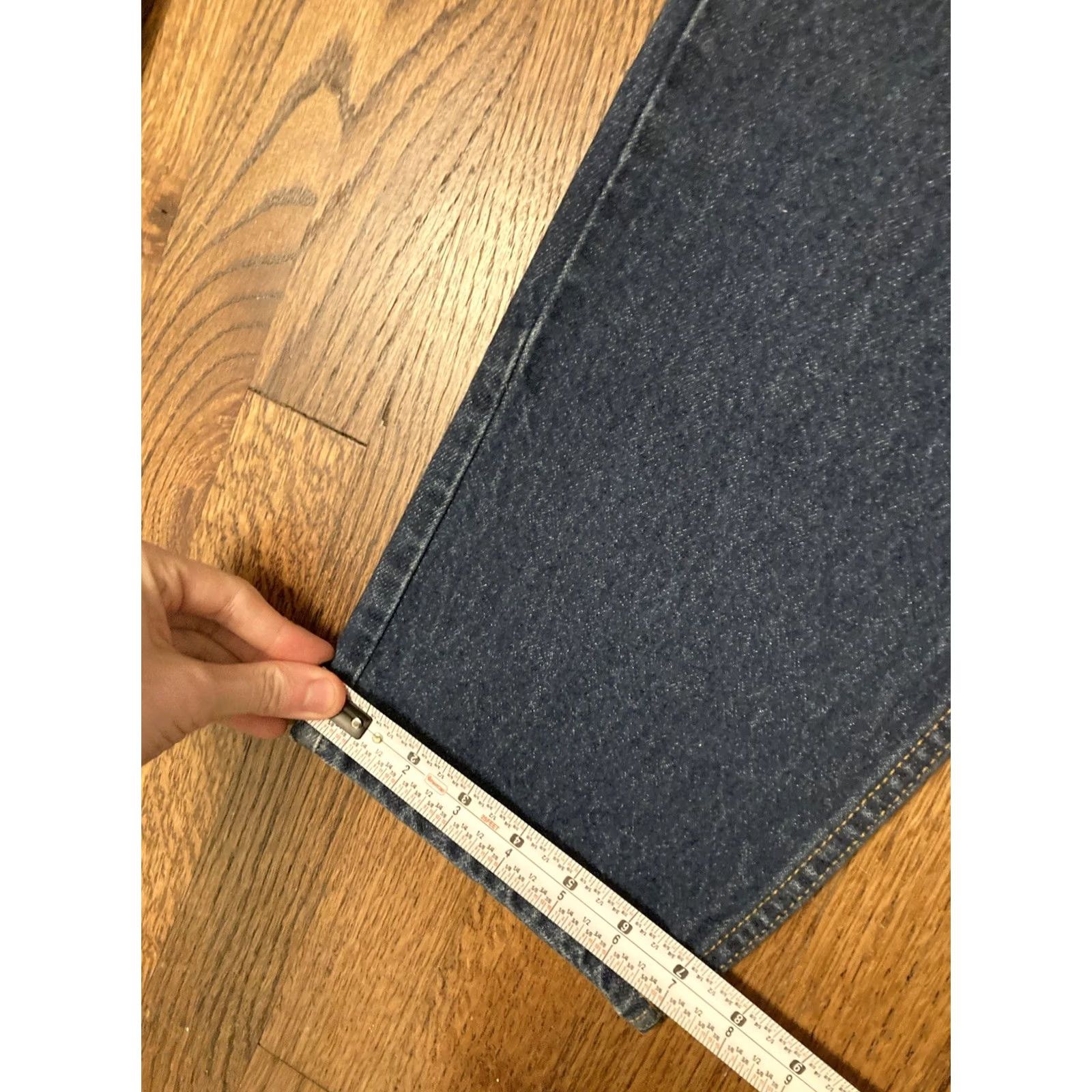 Levi's VINTAGE Levi's 550 Jeans Mens 38x32 (fits 36x32) Dark Blue Orange Tag USA Made 90s Size US 38 / EU 54 - 3 Thumbnail