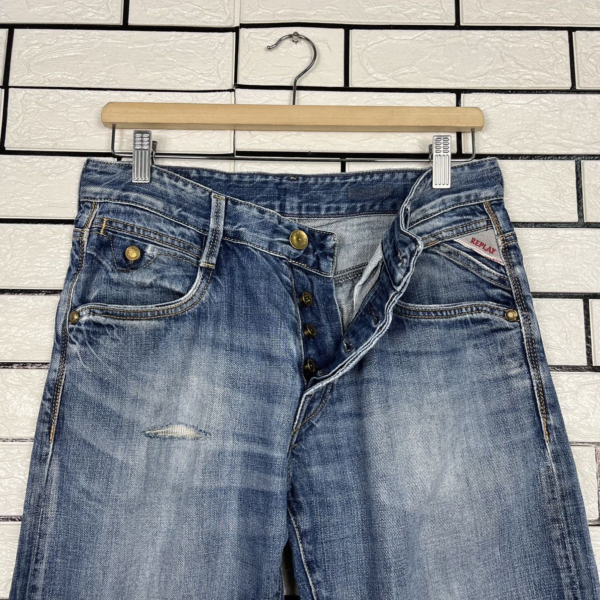 Replay Vintage Replay Tredmark Italy Blue Denim Jeans Size US 30 / EU 46 - 17 Thumbnail