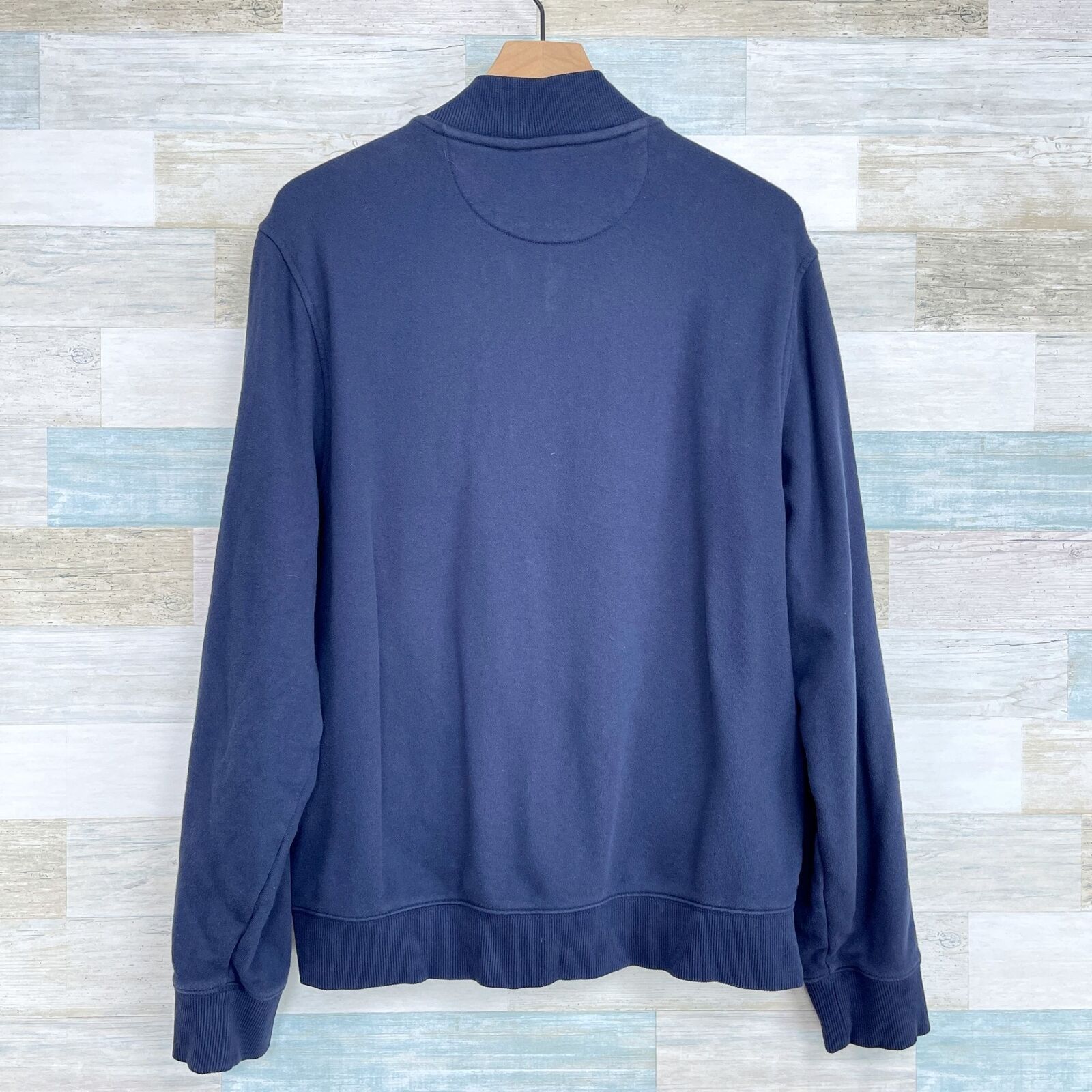 Brooks Brothers Brooks Brothers Full Zip Sweater Jacket Blue White Mens L Size US L / EU 52-54 / 3 - 4 Thumbnail