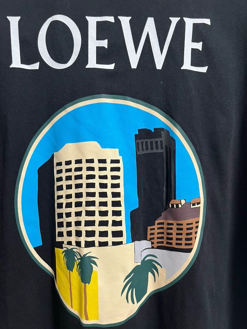 Loewe LOEWE Los Angeles city landscape round neck T-shirt Size US S / EU 44-46 / 1 - 2 Thumbnail