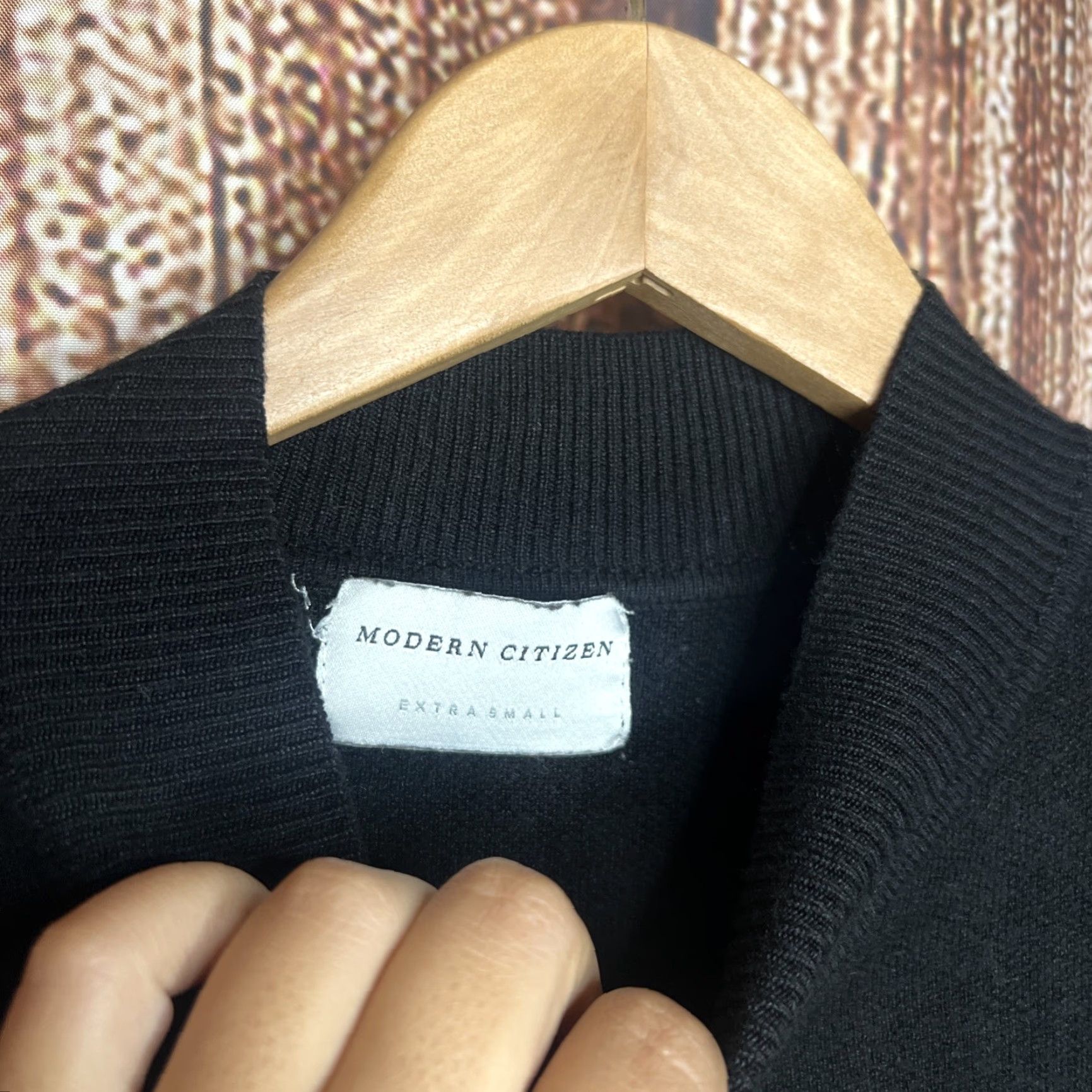 Citizen Modern Citizen Fernanda 3/4 Bell Sleeve Sweater Black XS Womens Size XS / US 0-2 / IT 36-38 - 3 Thumbnail