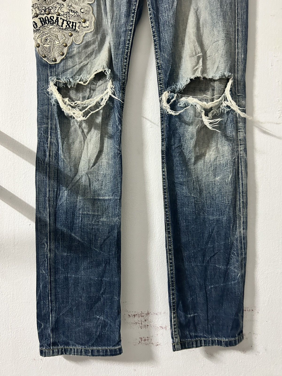 Japanese Brand × Vintage Vintage Jizo Bosatsu Jeans Big Embroidery Size US 34 / EU 50 - 2 Thumbnail