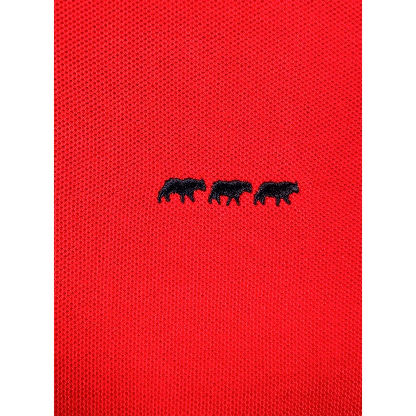 Vintage Mise Au Green Polo Shirt Shirt Mens Medium Red Short Sleeve Casual 100% Cotton Rugby NEW Size US M / EU 48-50 / 2 - 7 Thumbnail