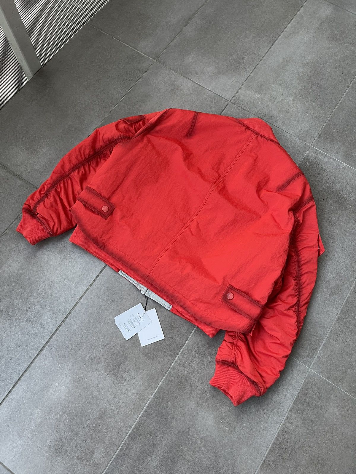 Solid Homme × Wooyoungmi !DS! SS23 Solid Homme Red Multipocket Bomber Size US M / EU 48-50 / 2 - 17 Thumbnail