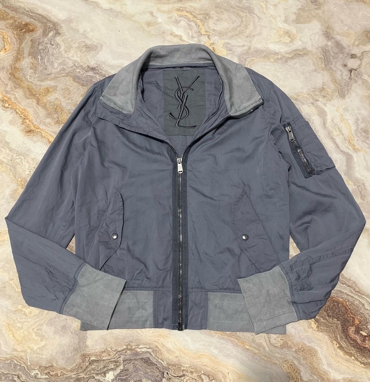 Yves Saint Laurent Yves Saint Laurent Bomber Jacket Paracute Size US M / EU 48-50 / 2 - 2 Thumbnail