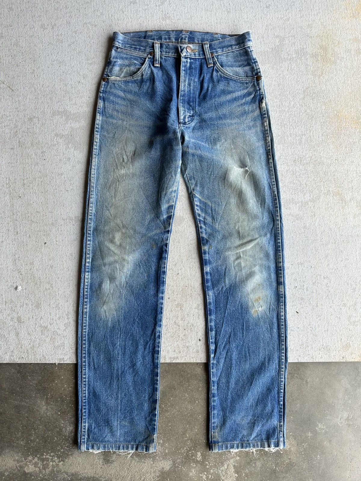 TAION Vintage WRANGLER Jeans Mudwash Talon Distressed Denim Pants Size US 28 / EU 44 - 1 Thumbnail