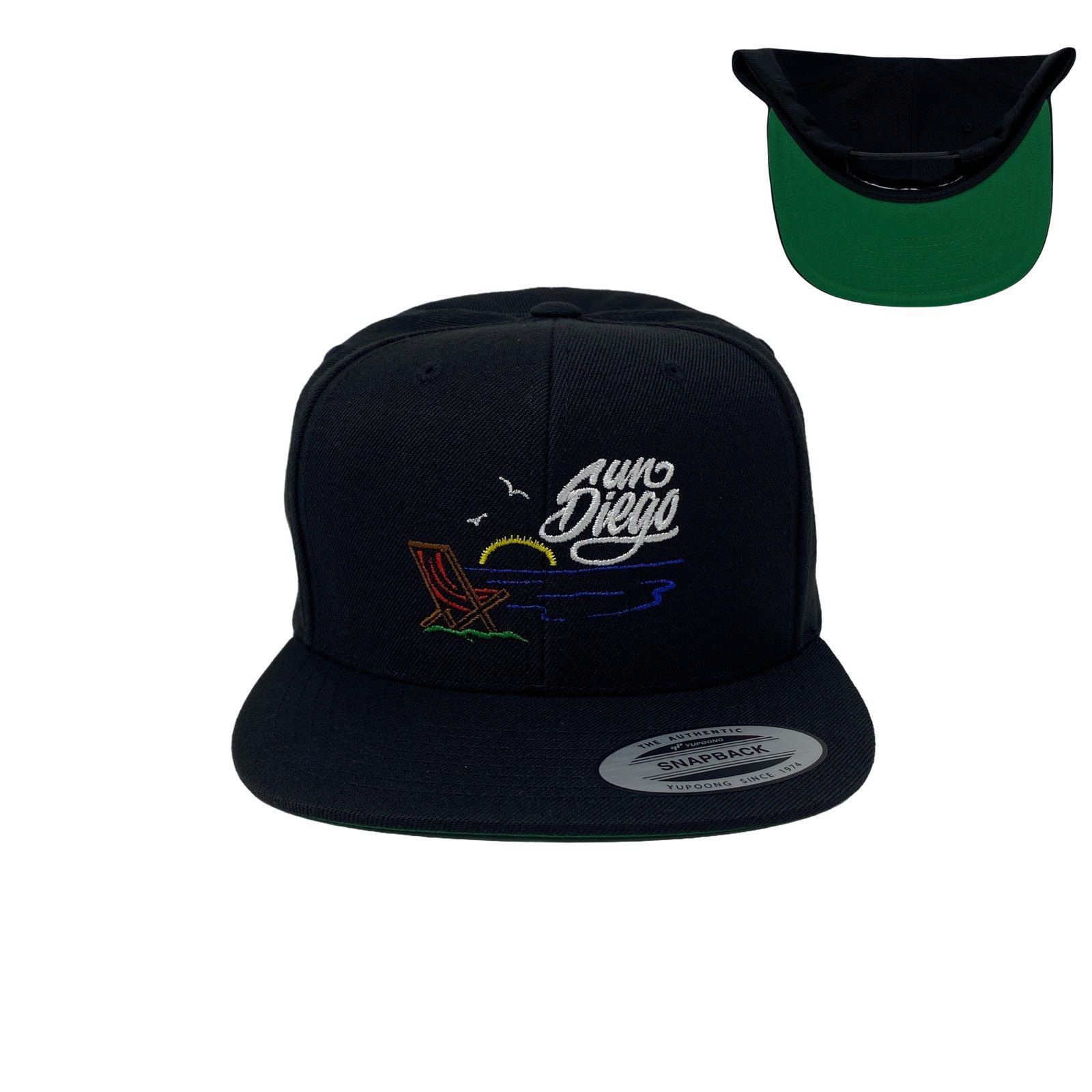 Other San Diego SD CA SUN Beach SoCal PCH Mexico Bay Snapback Hat Size ONE SIZE - 1 Thumbnail