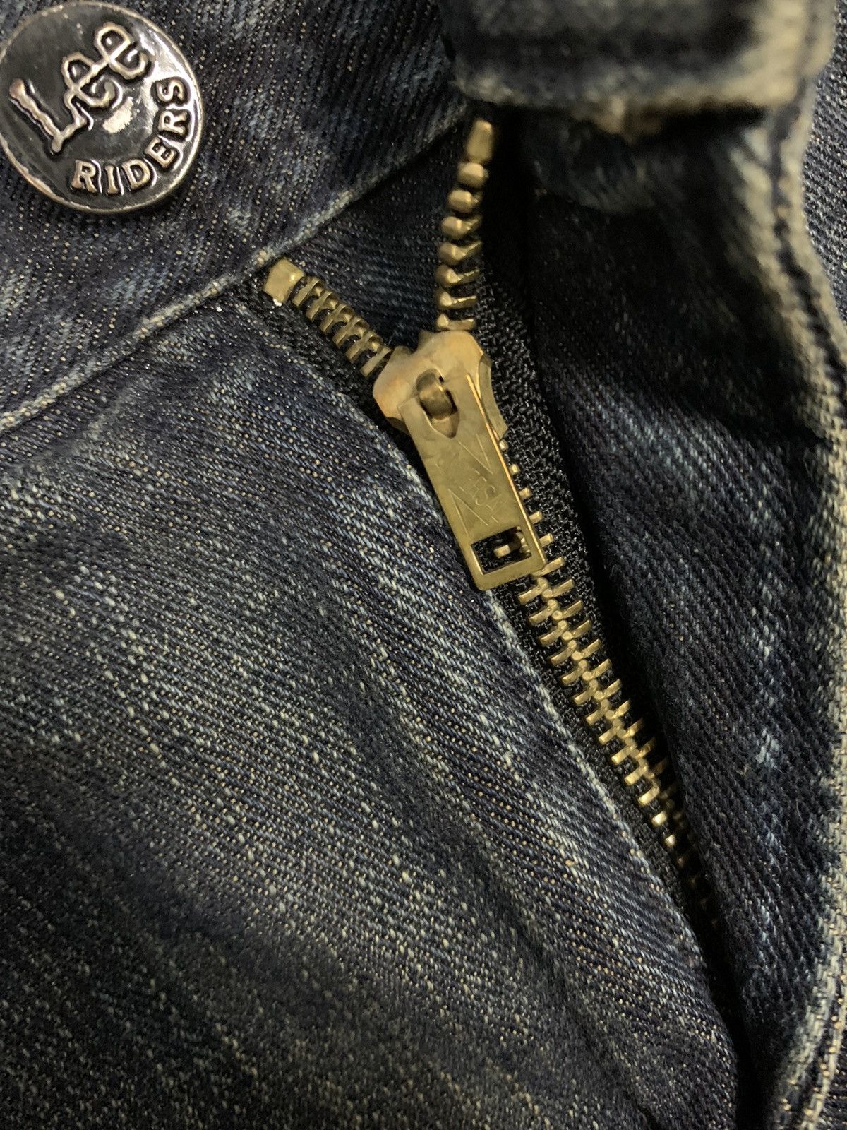 Lee × Number (N)ine Vintage Lee Riders x Beams Dark Blue Washed Whiskers Jeans Size US 32 / EU 48 - 5 Thumbnail
