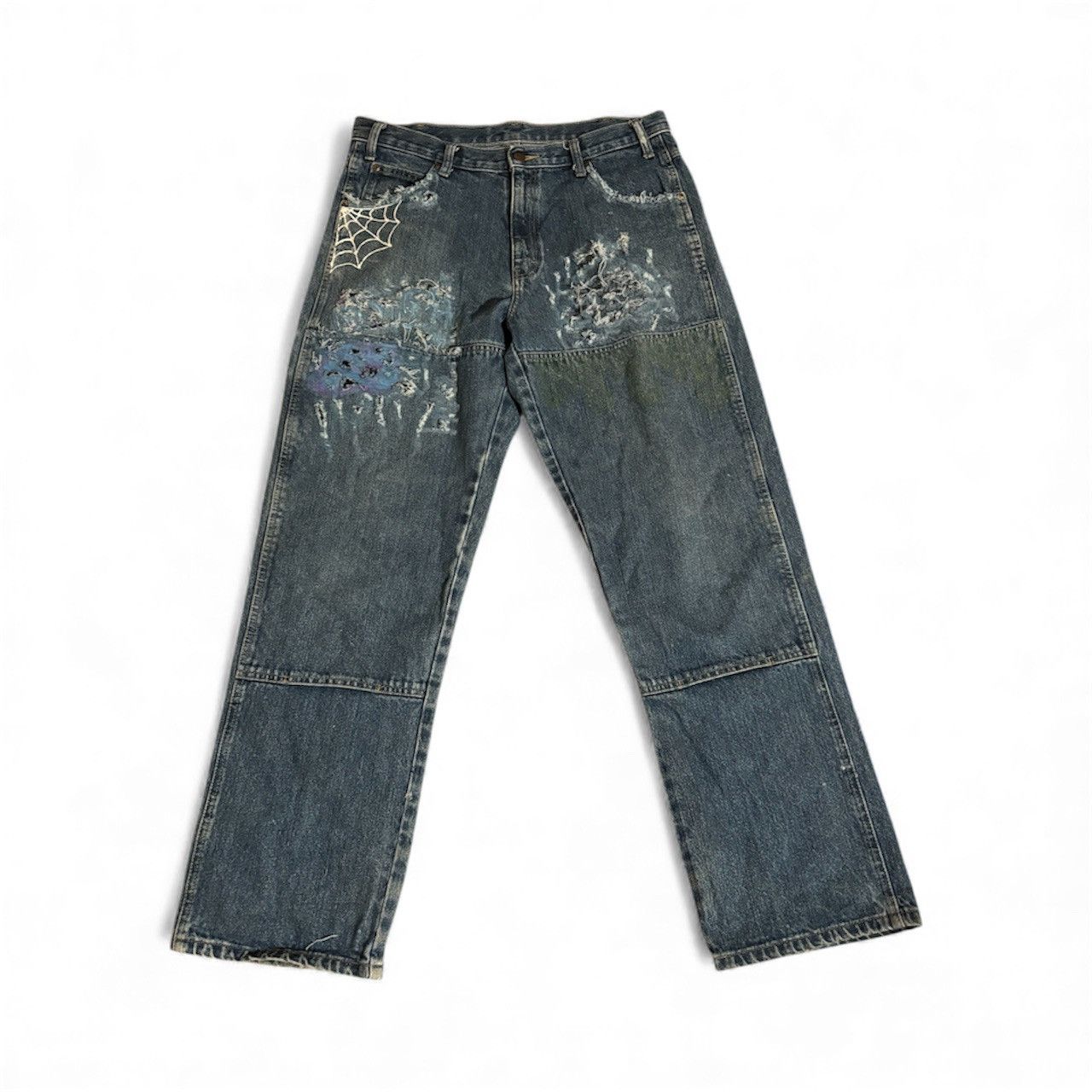 Other Balenciaga Type Hand Distressed Denim Jeans Size US 34 / EU 50 - 1 Thumbnail