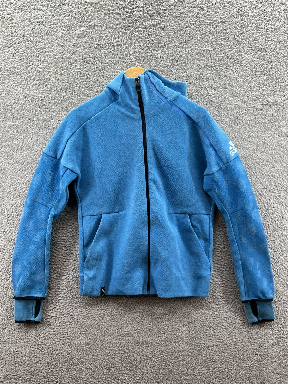Adidas Adidas Lionel Messi Blue ZNE Zip Up Hoodie Men’s Size Small Size US S / EU 44-46 / 1 - 1 Thumbnail